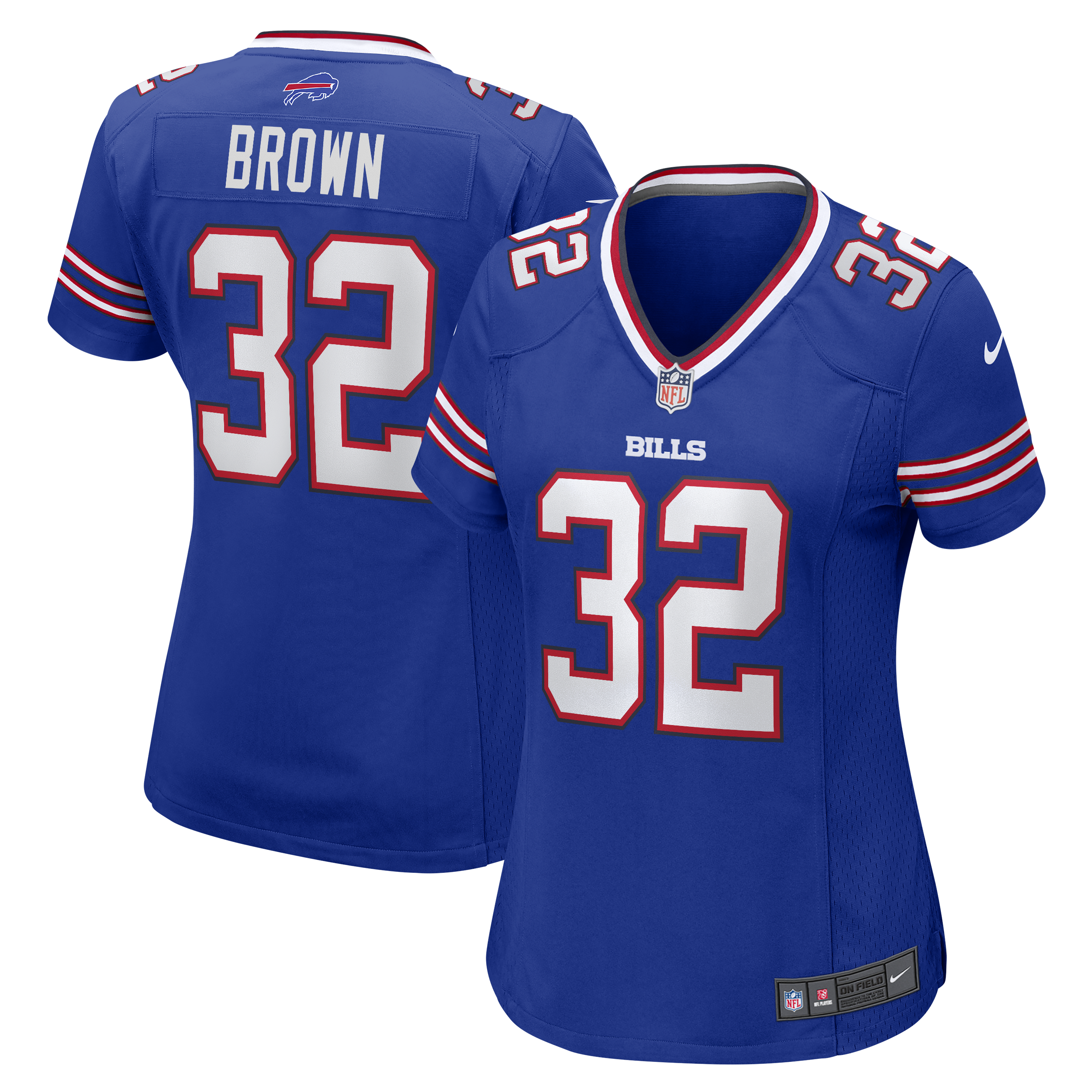 Women's Buffalo Bills Kyron Brown Royal Game Jersey JS7027 Saliibo