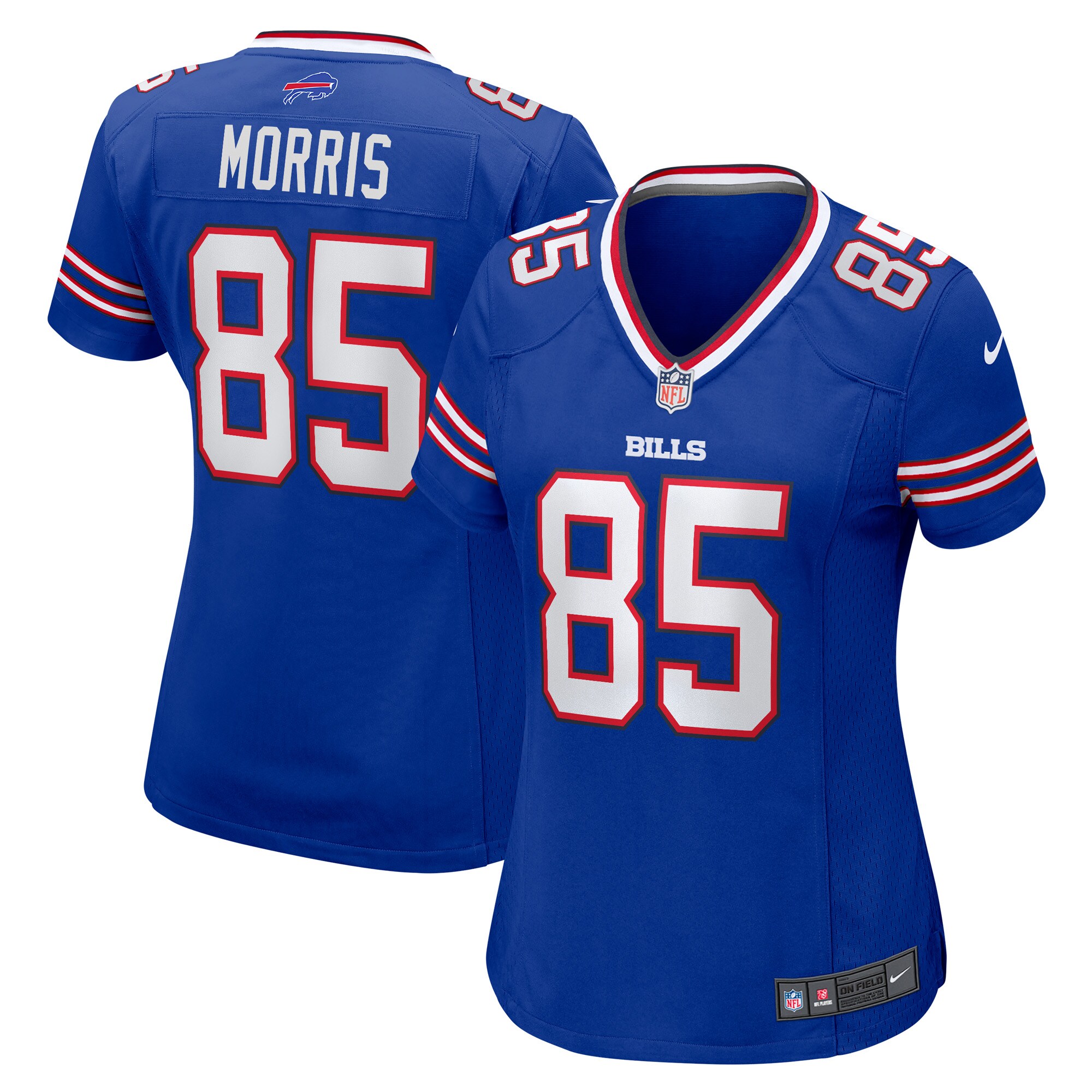 Women's Buffalo Bills Quintin Morris Royal Game Player Jersey JS8733 Saliibo