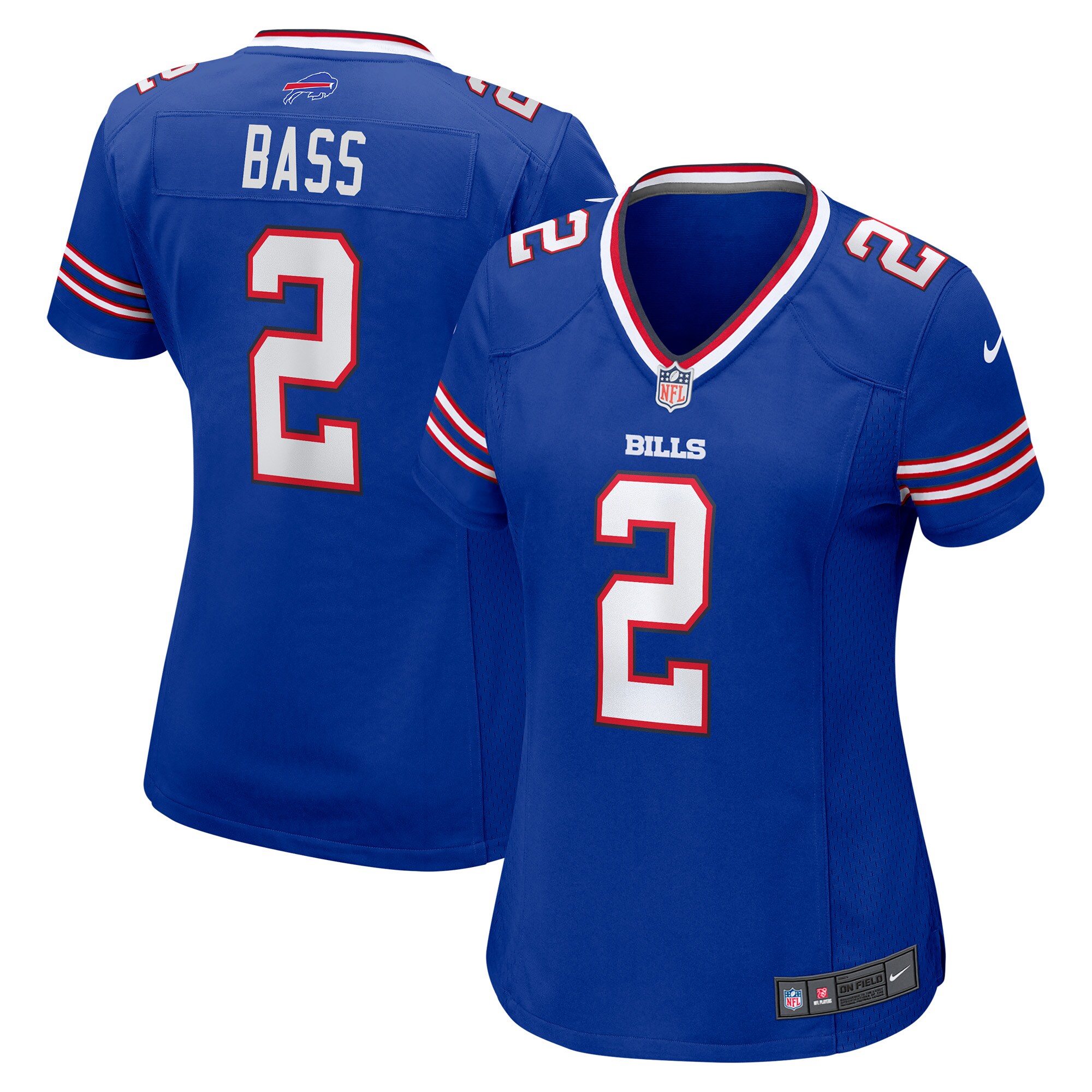 Women's Buffalo Bills Tyler Bass Royal Game Jersey JS8333 Saliibo