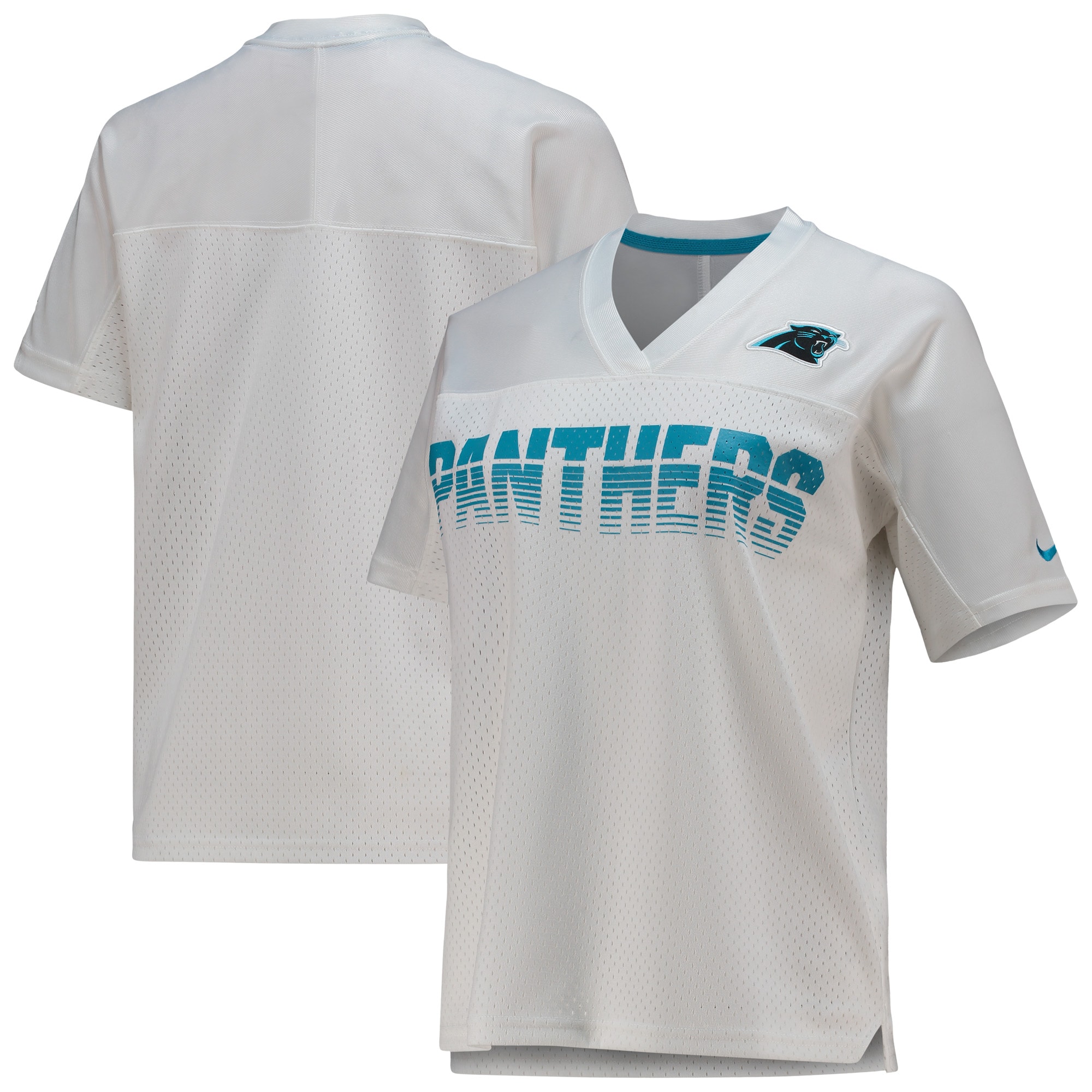 Women's Carolina Panthers White Fan Jersey JS9735 Saliibo