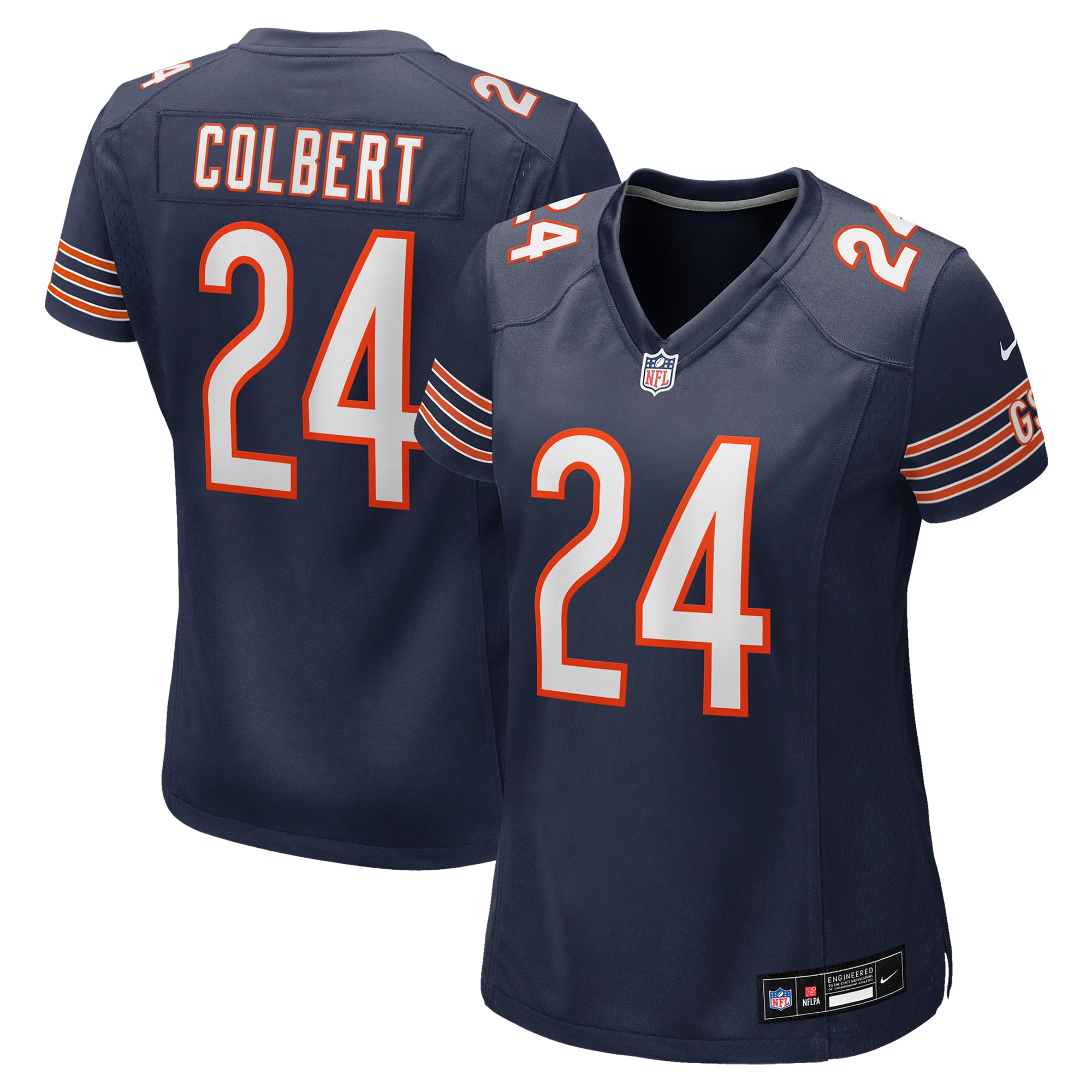 Women's Chicago Bears Adrian Colbert Navy Team Game Jersey JS9180 Saliibo