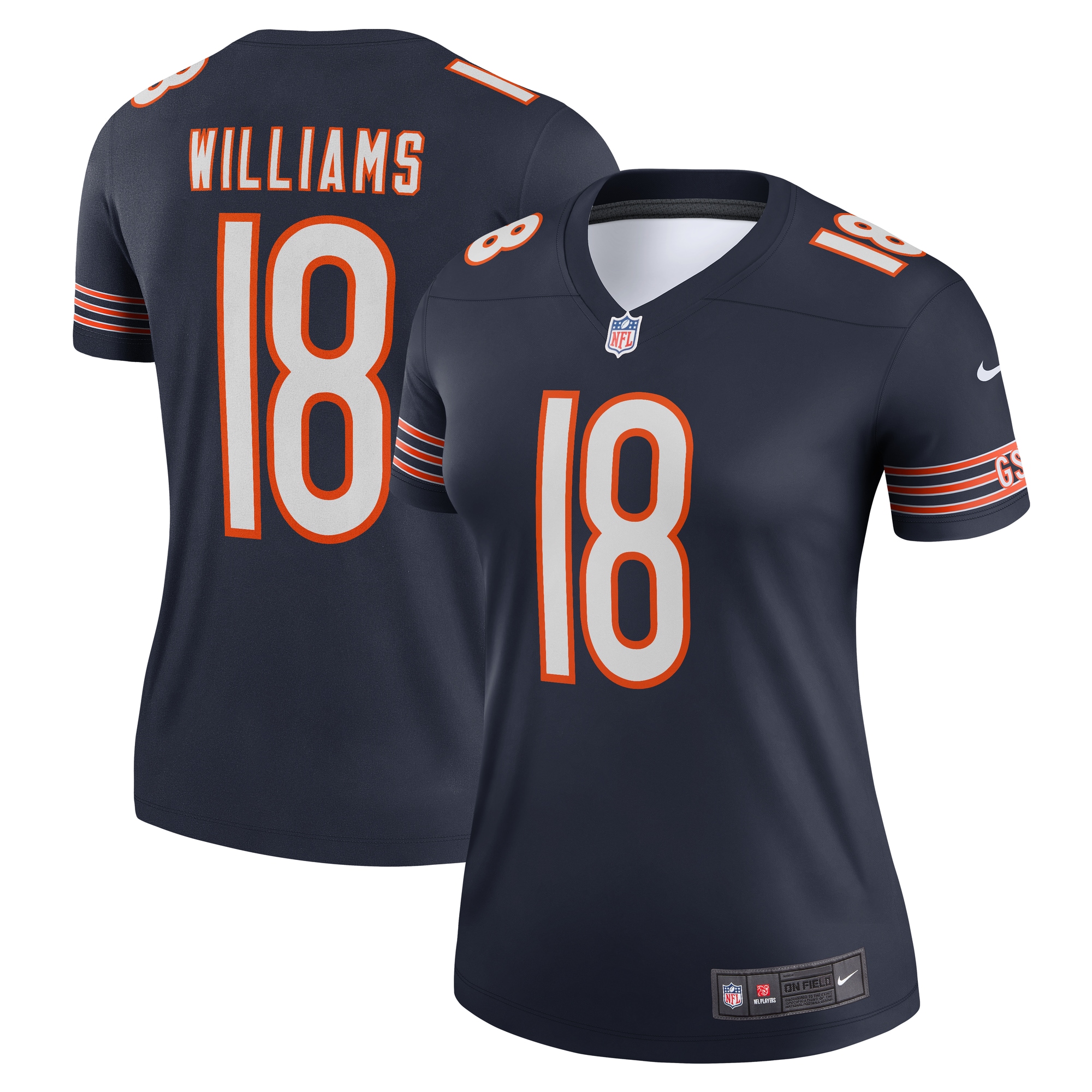 Women's Chicago Bears Caleb Williams Navy Legend Player Performance Top JS4115 Saliibo