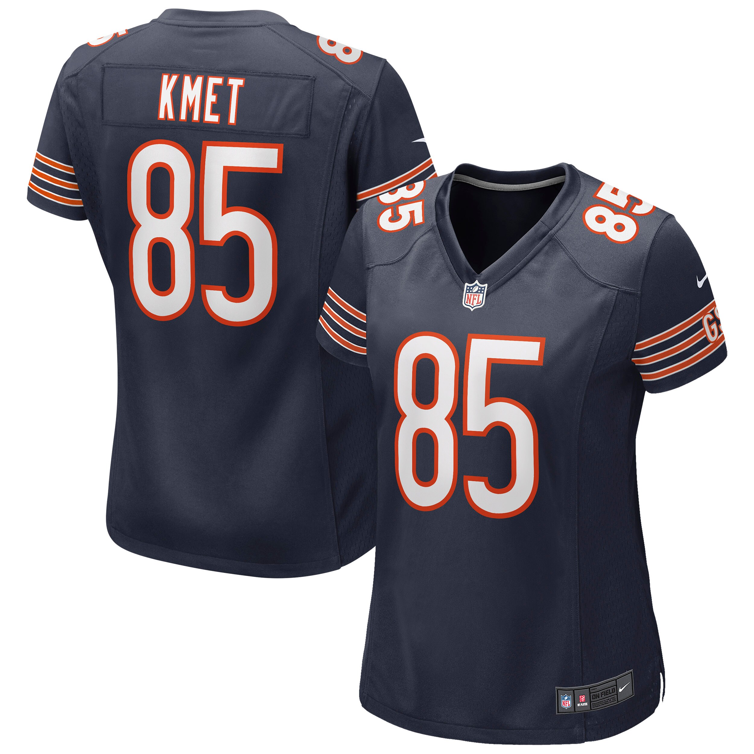 Women's Chicago Bears Cole Kmet Navy Game Jersey JS6048 Saliibo