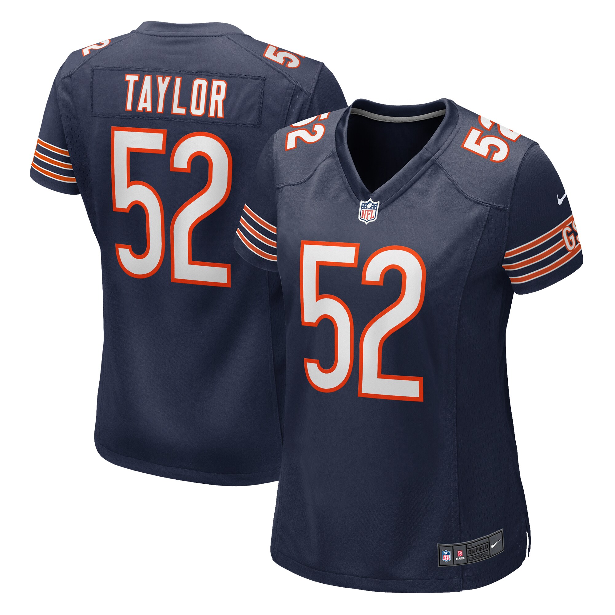 Women's Chicago Bears Darrell Taylor Navy Game Jersey JS7062 Saliibo