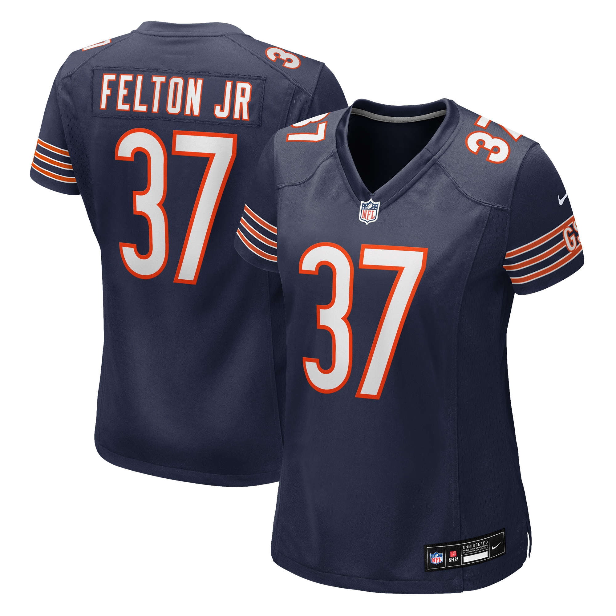 Women's Chicago Bears Demetric Felton Jr. Navy Team Game Jersey JS5269 Saliibo