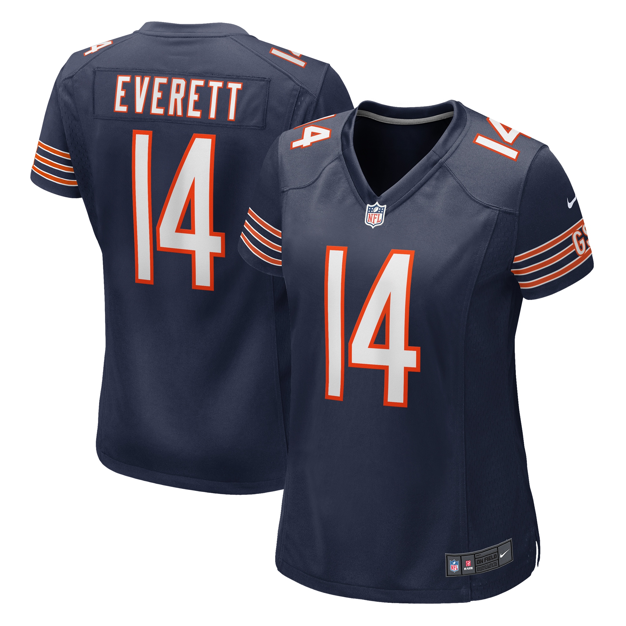 Women's Chicago Bears Gerald Everett Navy Game Jersey JS3849 Saliibo