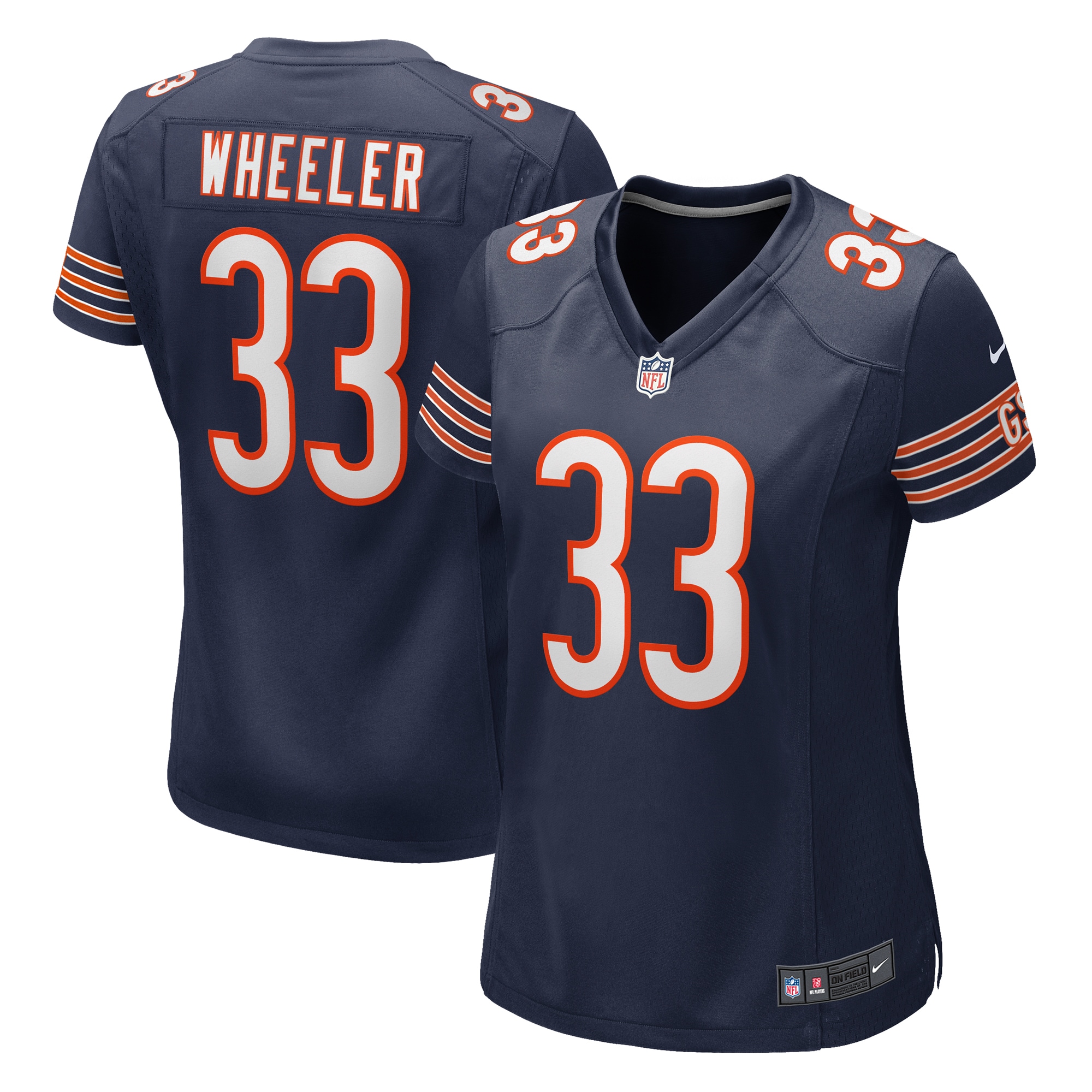 Women's Chicago Bears Ian Wheeler Navy Game Jersey JS1913 Saliibo