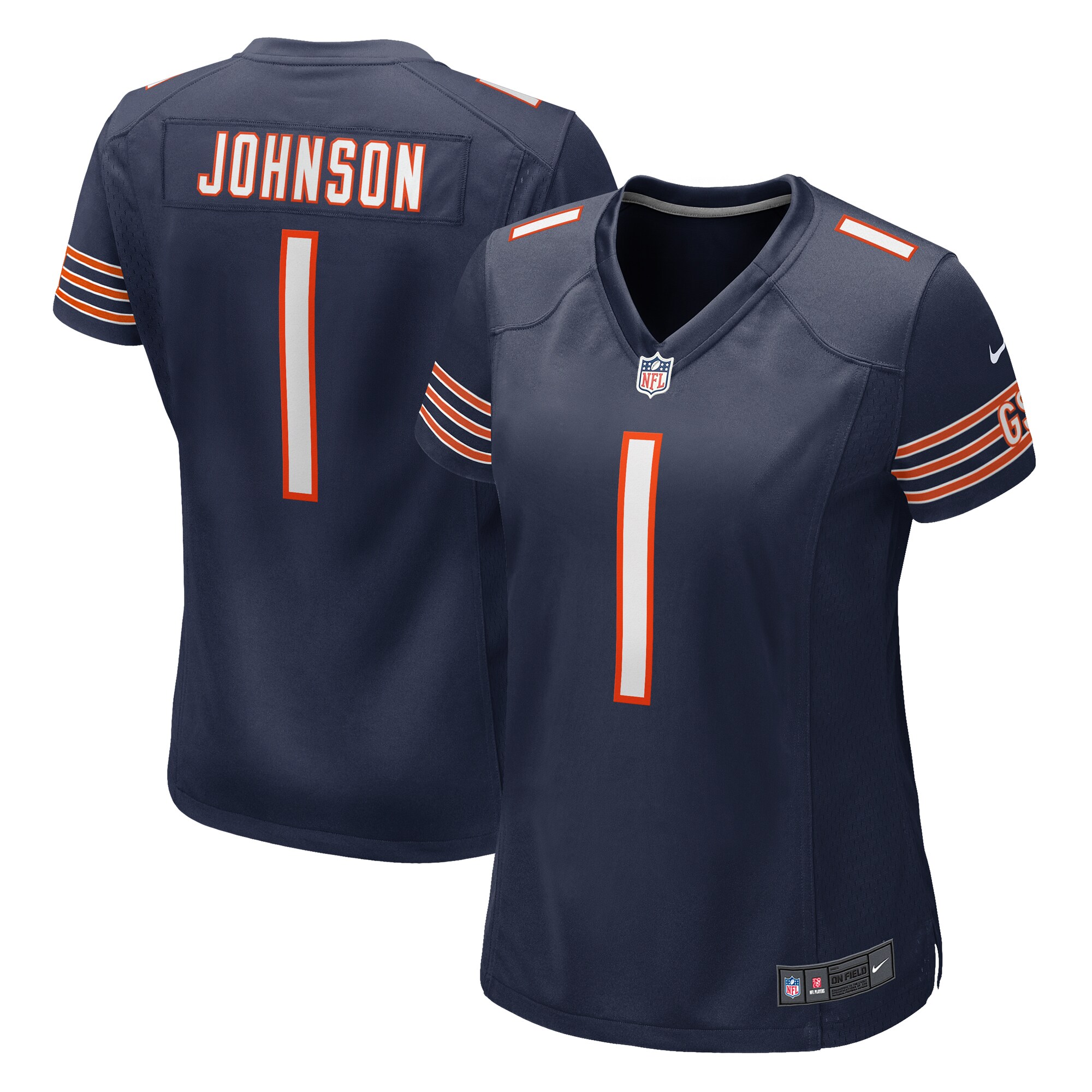 Women's Chicago Bears Jaylon Johnson Navy Game Jersey JS5320 Saliibo