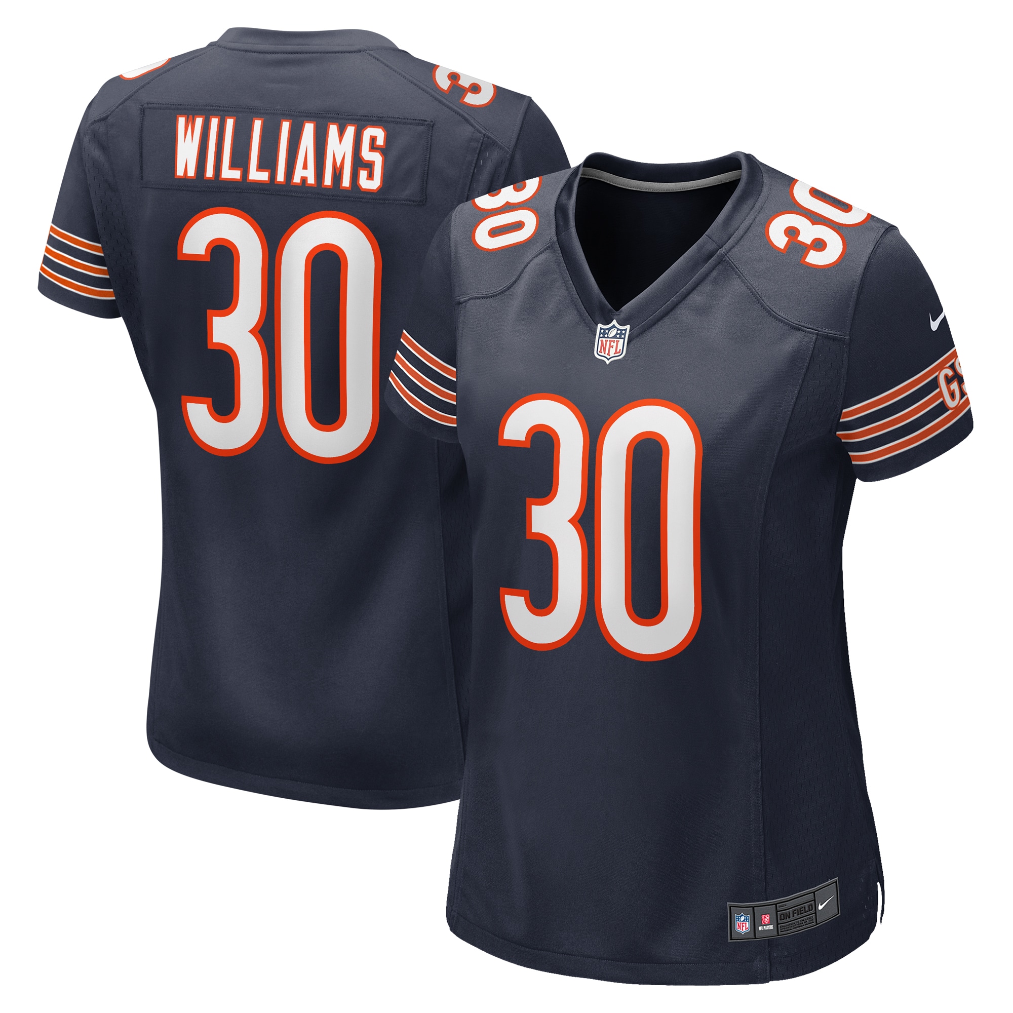 Women's Chicago Bears Joejuan Williams Navy Game Jersey JS4715 Saliibo