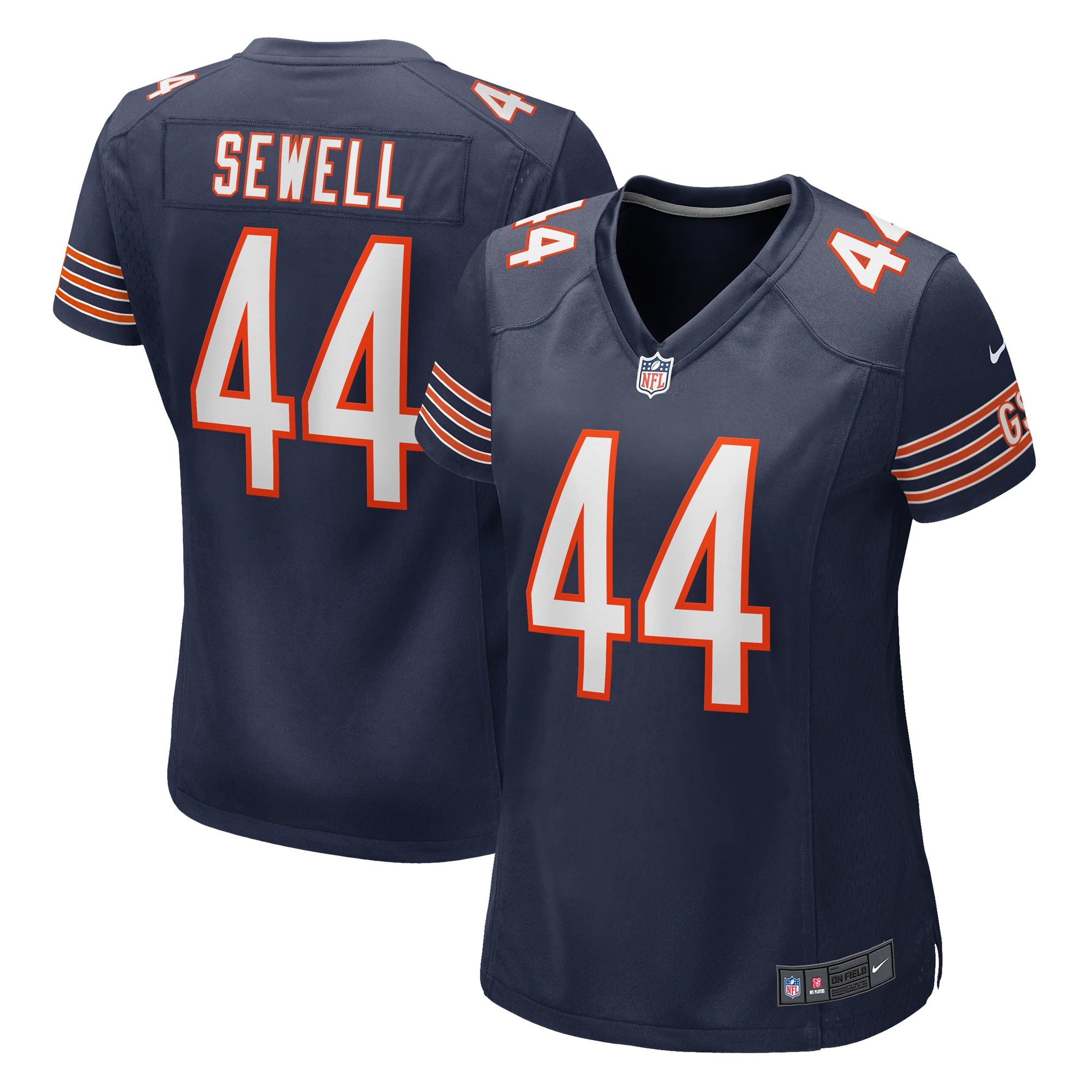 Women's Chicago Bears Noah Sewell Navy Game Jersey JS6337 Saliibo
