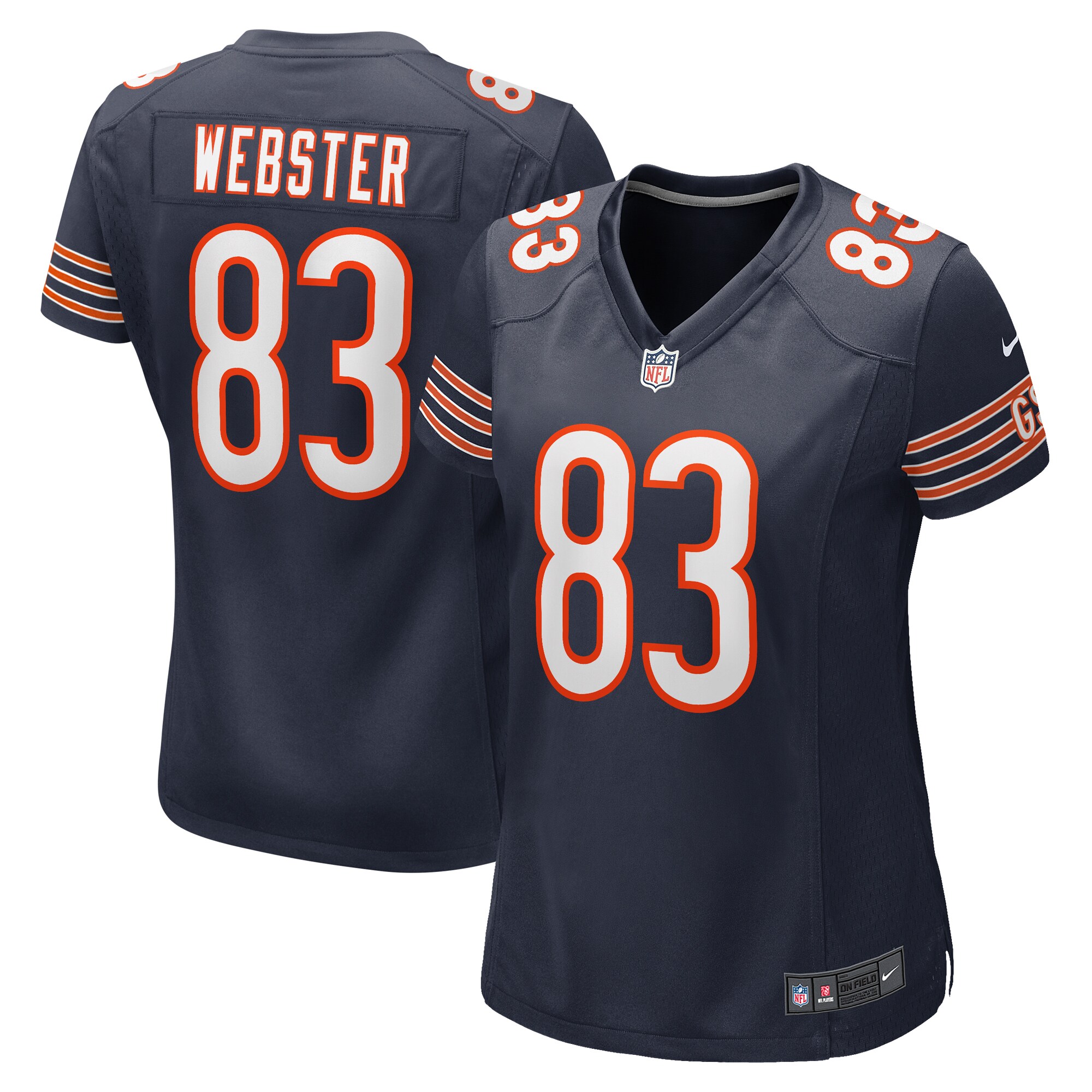 Women's Chicago Bears Nsimba Webster Navy Team Game Jersey JS7246 Saliibo