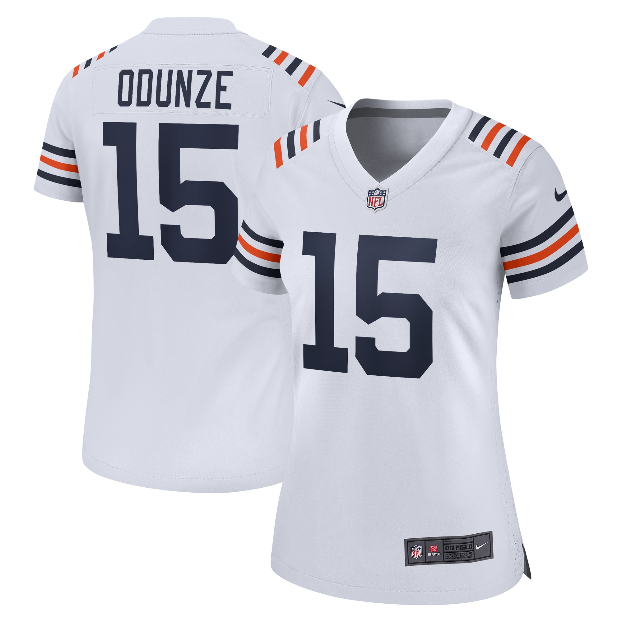 Women's Chicago Bears Rome Odunze White Alternate Game Jersey JS2813 Saliibo