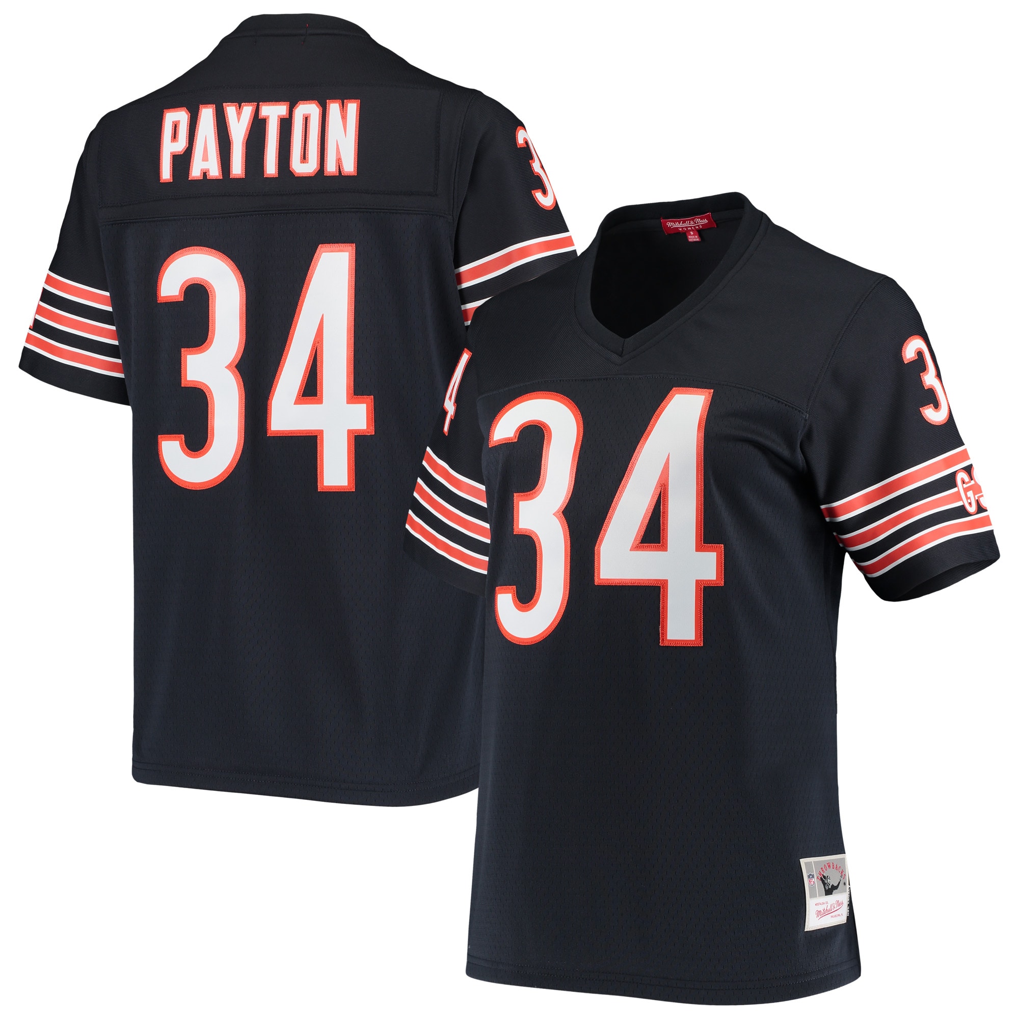 Women's Chicago Bears Walter Payton Mitchell & Ness Navy 1985 Legacy Jersey JS8141 Saliibo