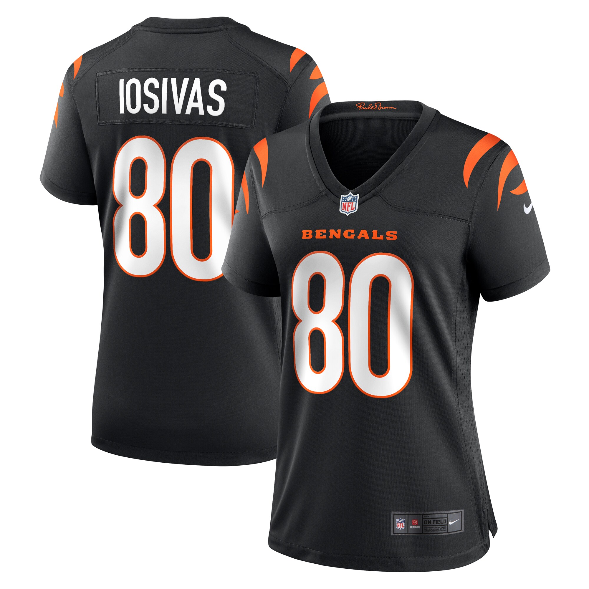 Women's Cincinnati Bengals Andrei Iosivas Black Team Game Jersey JS6984 Saliibo
