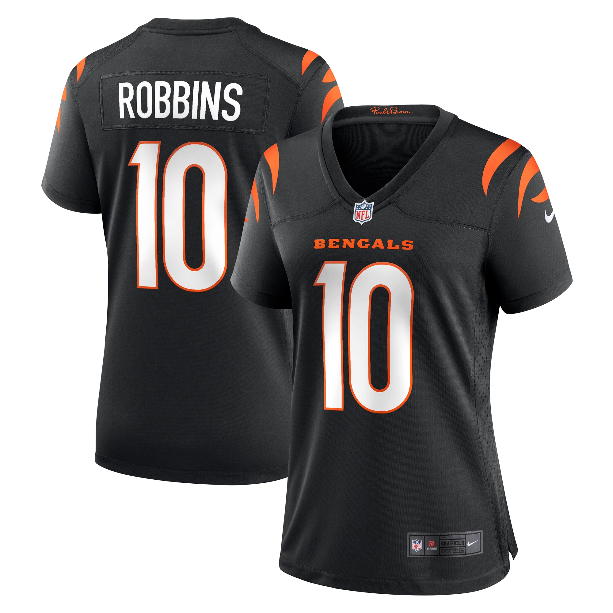 Women's Cincinnati Bengals Brad Robbins Black Team Game Jersey JS4313 Saliibo