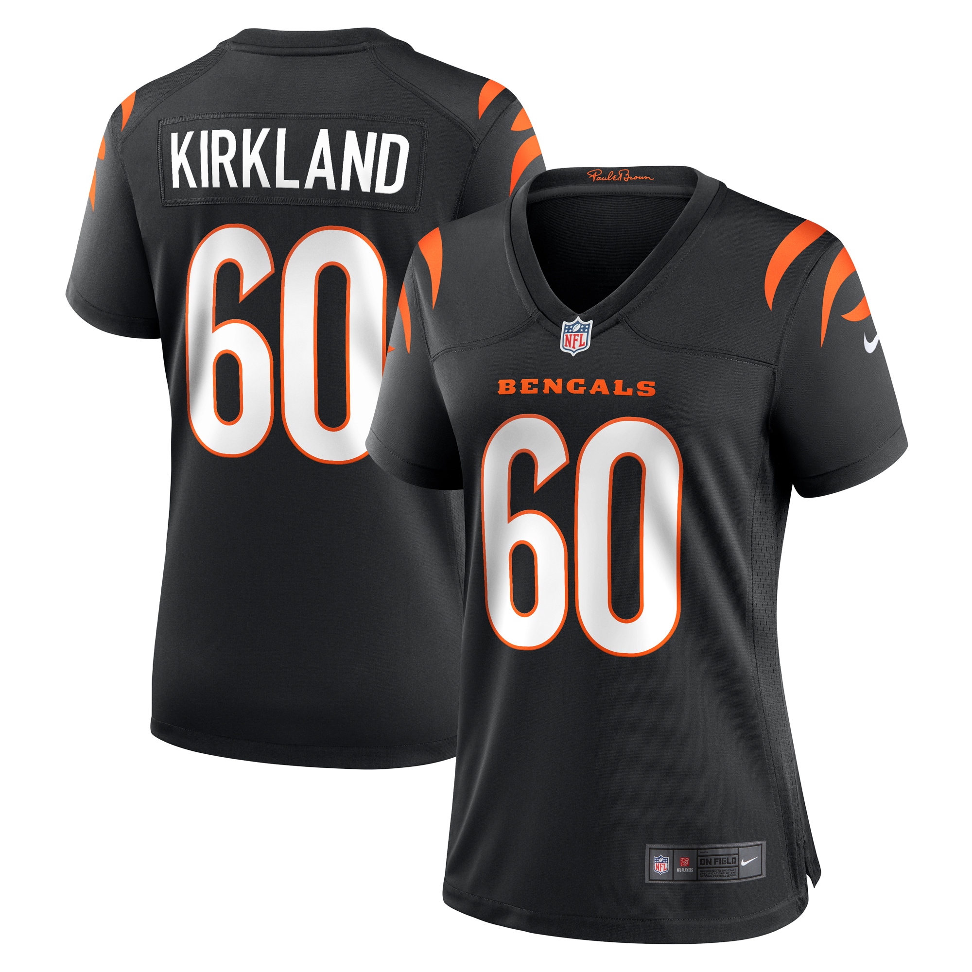 Women's Cincinnati Bengals Jaxson Kirkland Black Team Game Jersey JS3329 Saliibo