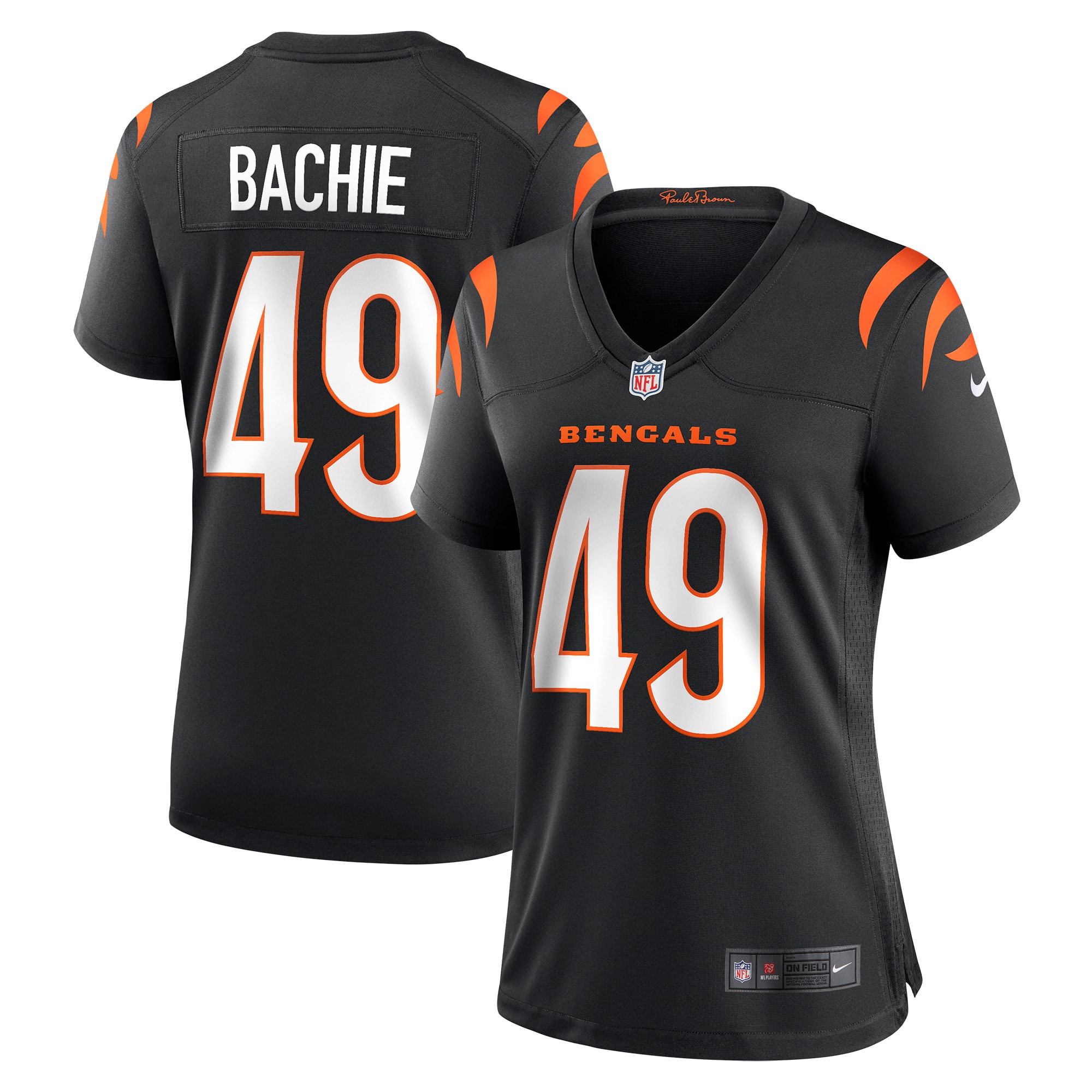 Women's Cincinnati Bengals Joe Bachie Black Game Jersey JS6713 Saliibo
