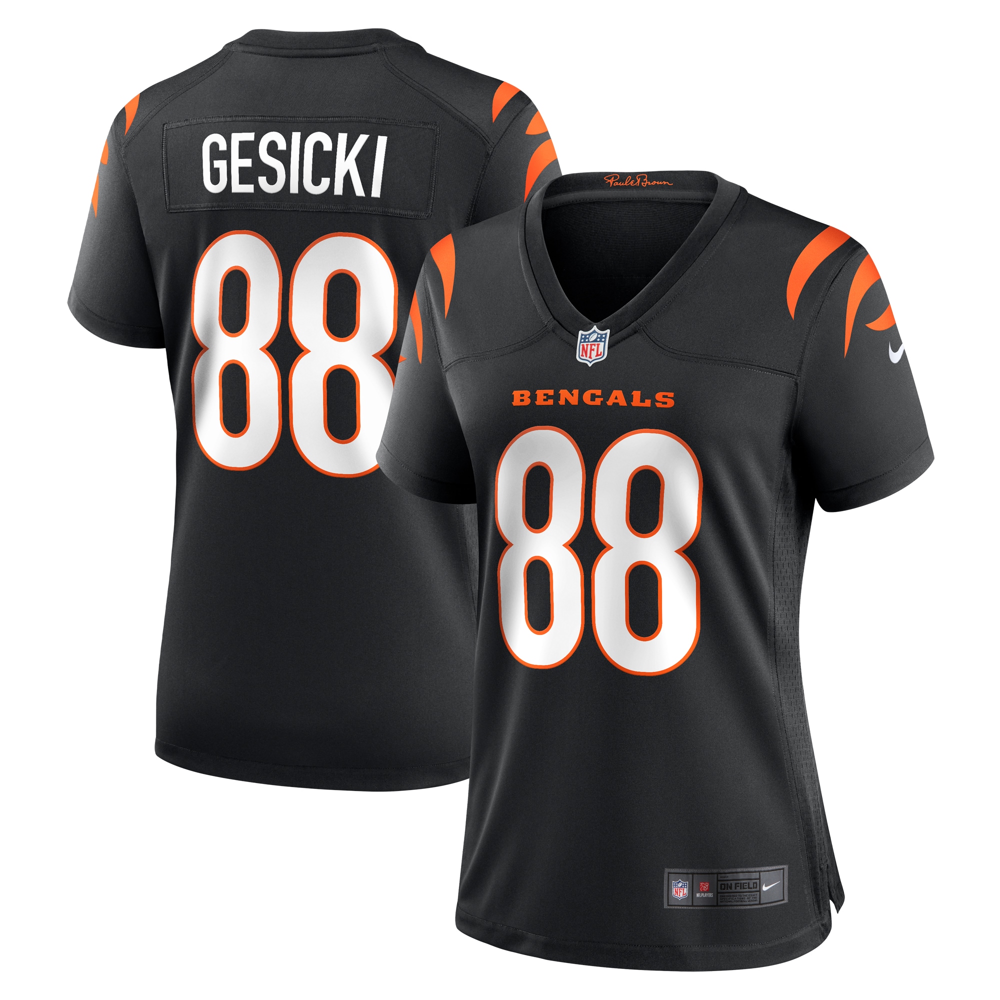 Women's Cincinnati Bengals Mike Gesicki Black Game Jersey JS5770 Saliibo