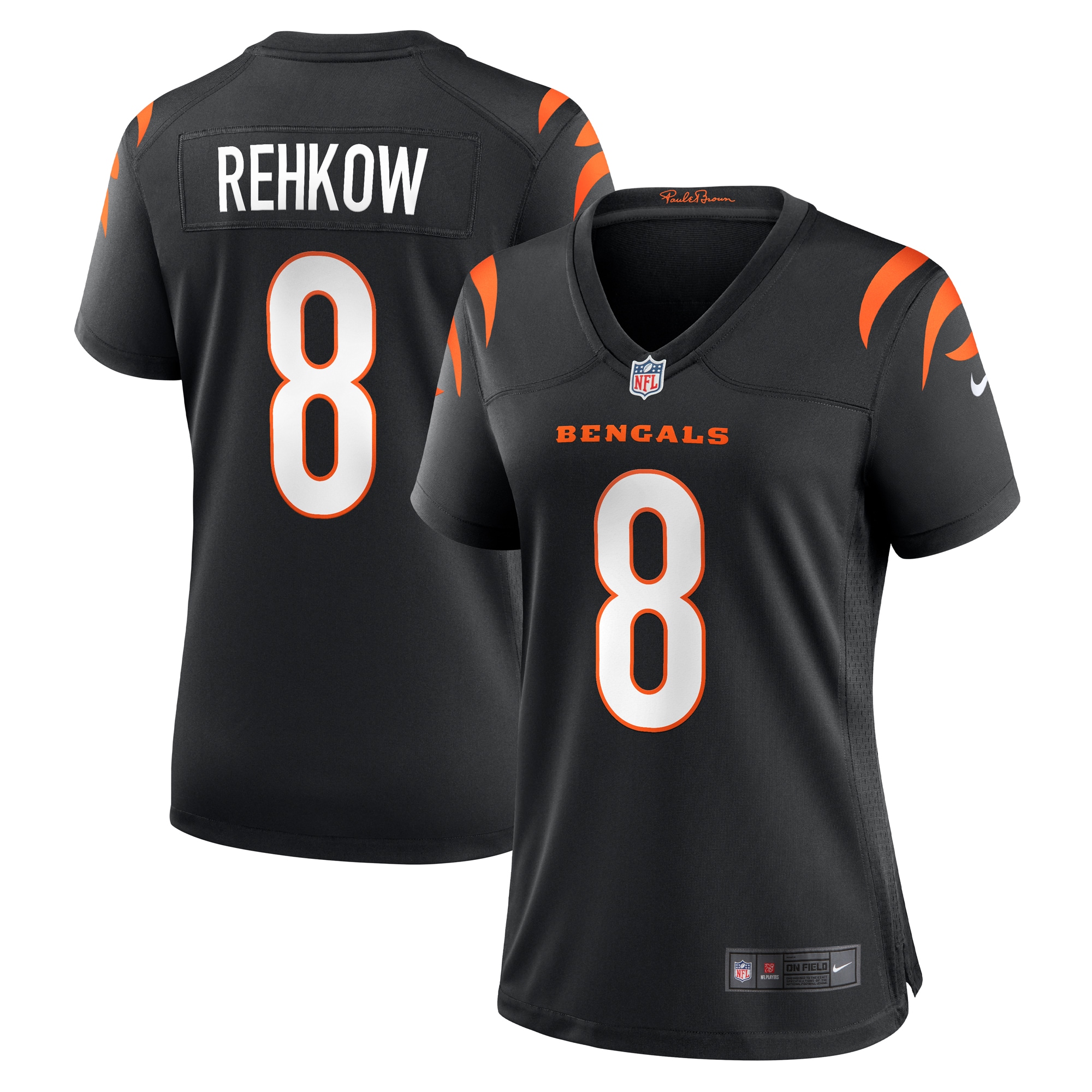 Women's Cincinnati Bengals Ryan Rehkow Black Game Jersey JS9678 Saliibo