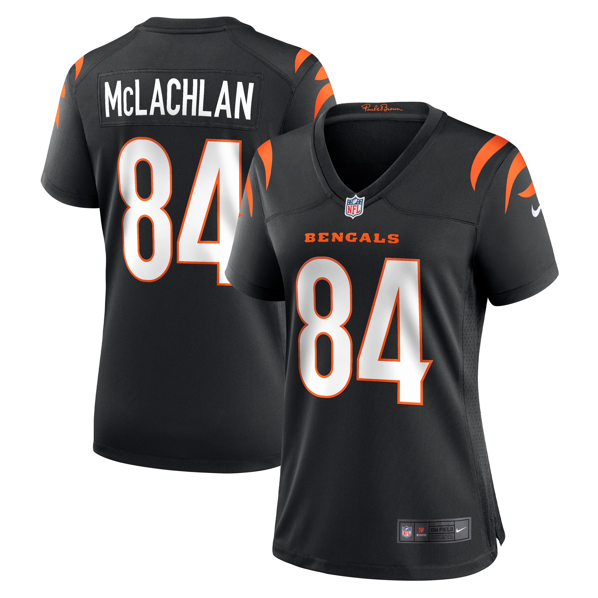 Women's Cincinnati Bengals Tanner McLachlan Black Game Jersey JS4619 Saliibo