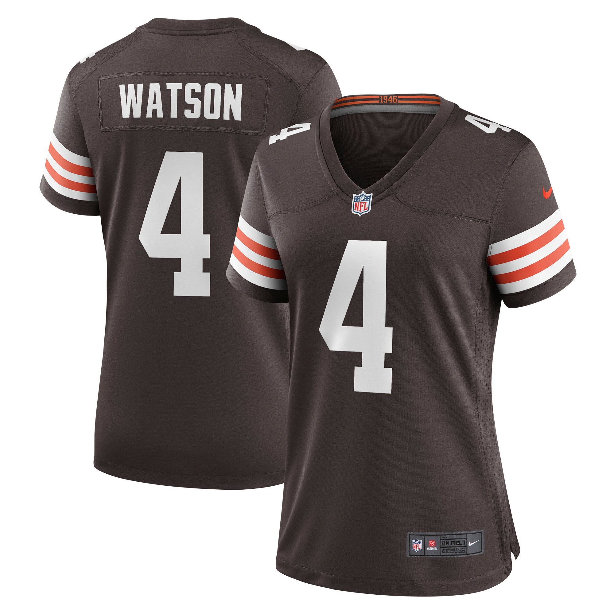 Women's Cleveland Browns Deshaun Watson Brown Player Jersey JS9042 Saliibo