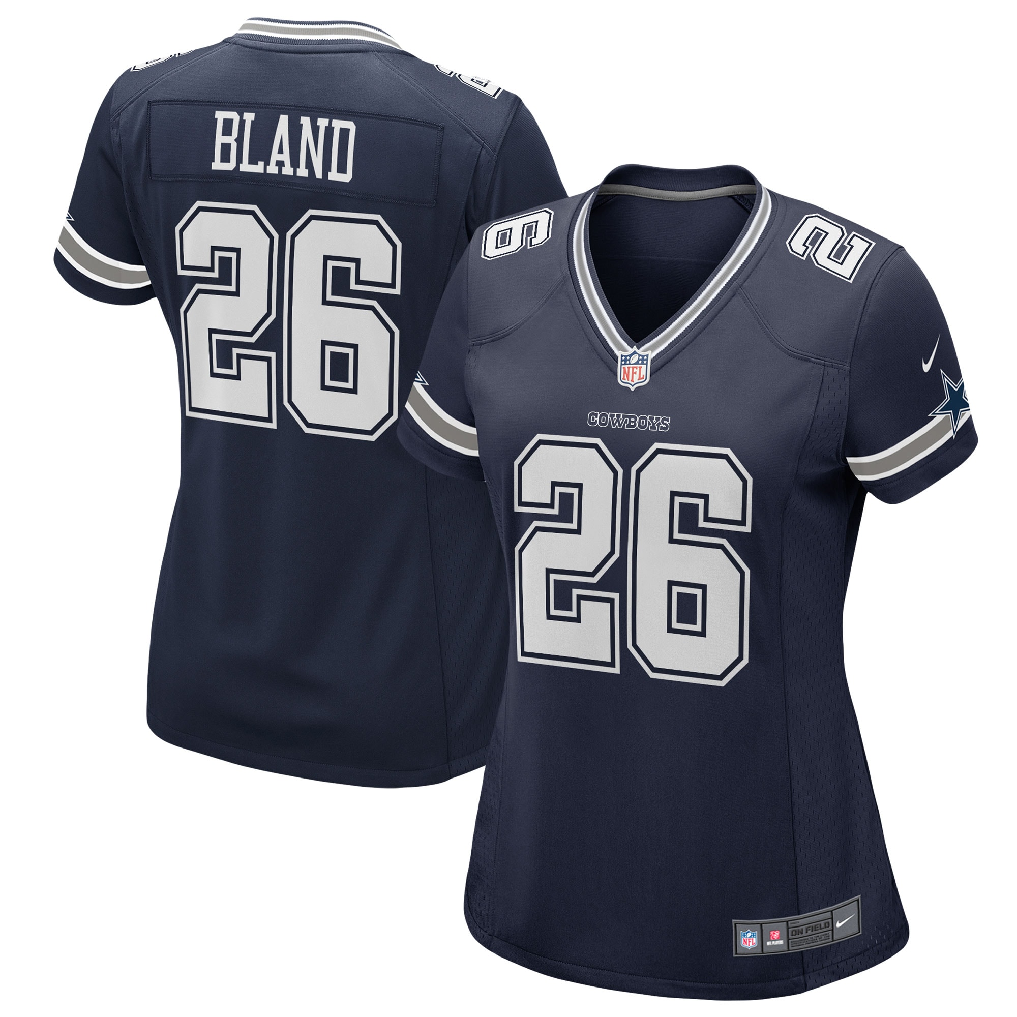 Women's Dallas Cowboys DaRon Bland Navy Game Jersey JS6585 Saliibo