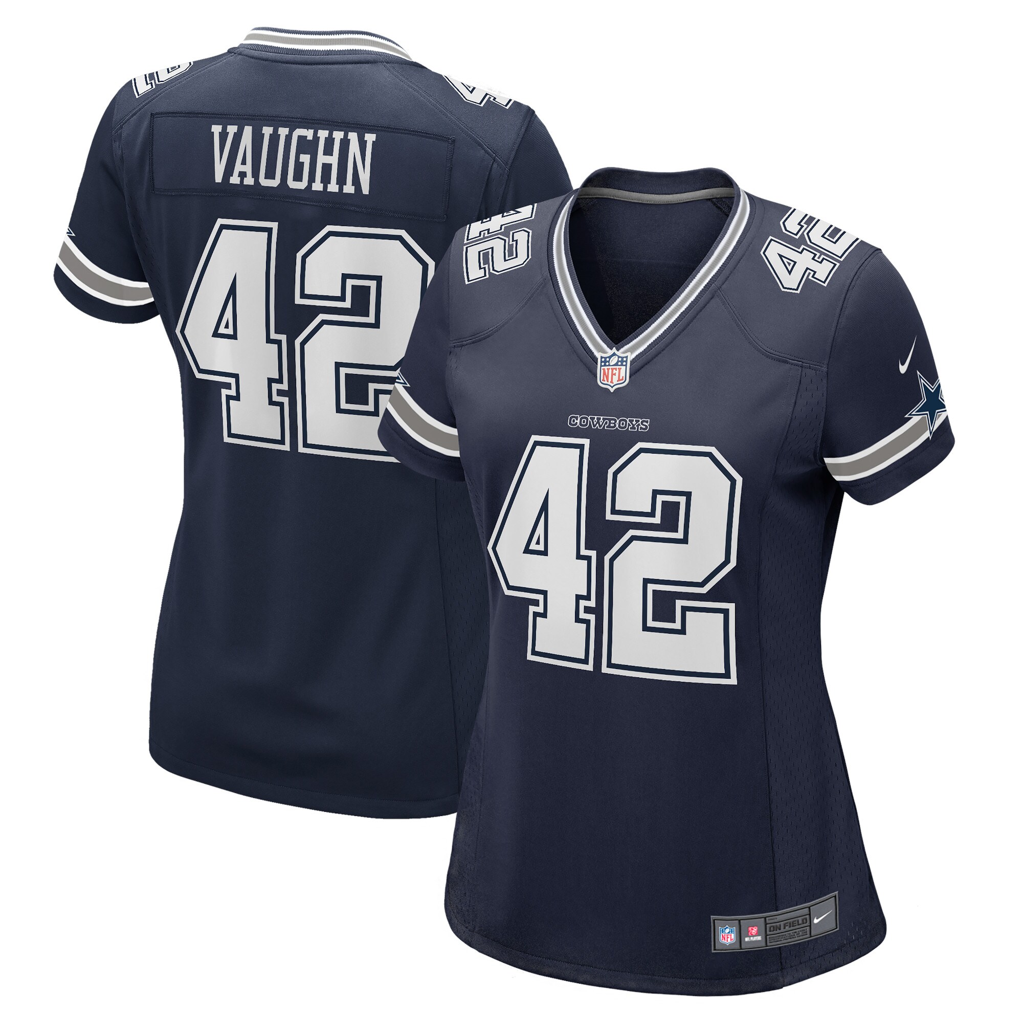 Women's Dallas Cowboys Deuce Vaughn Navy Game Jersey JS9374 Saliibo