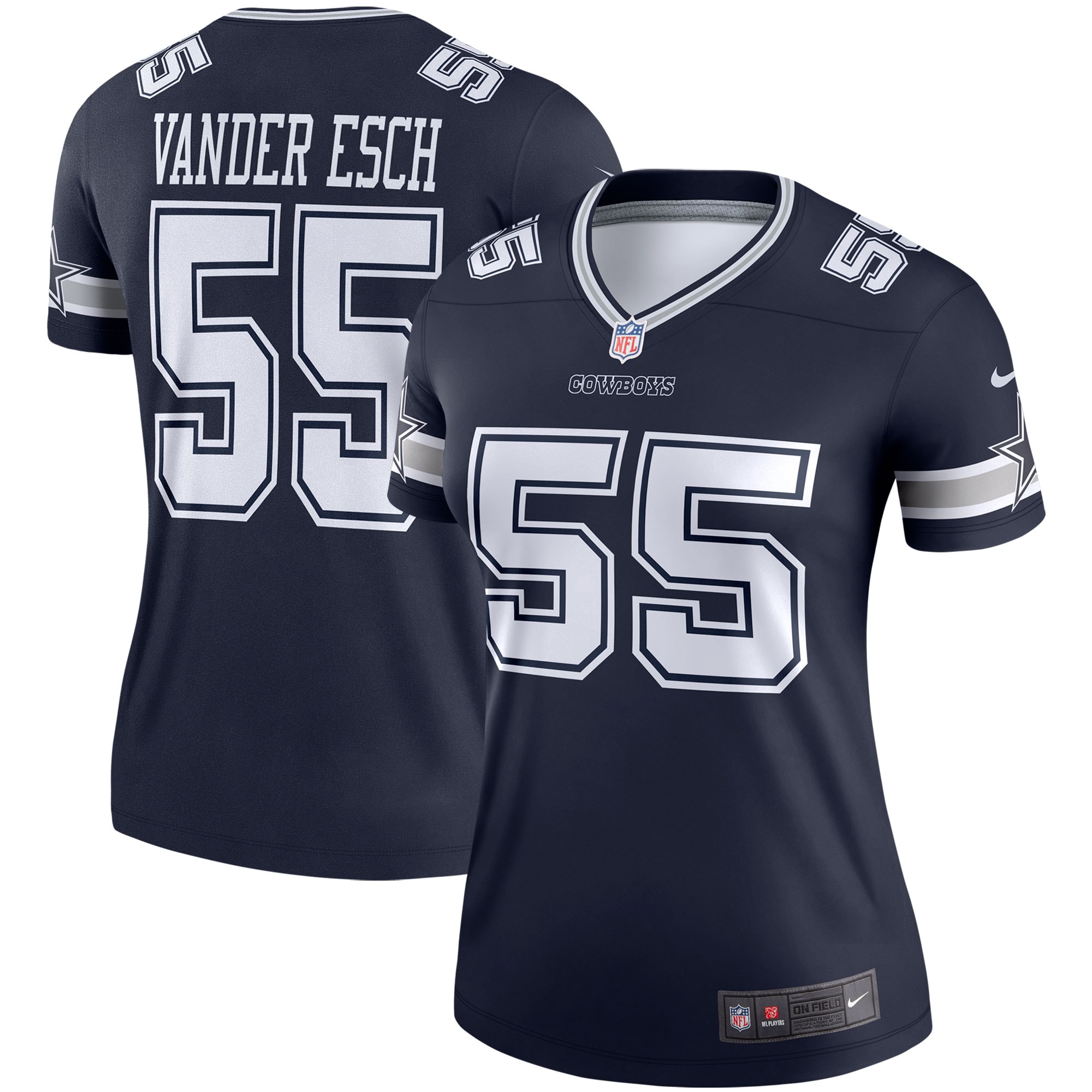 Women's Dallas Cowboys Leighton Vander Esch Navy Legend Player Performance Top JS6381 Saliibo