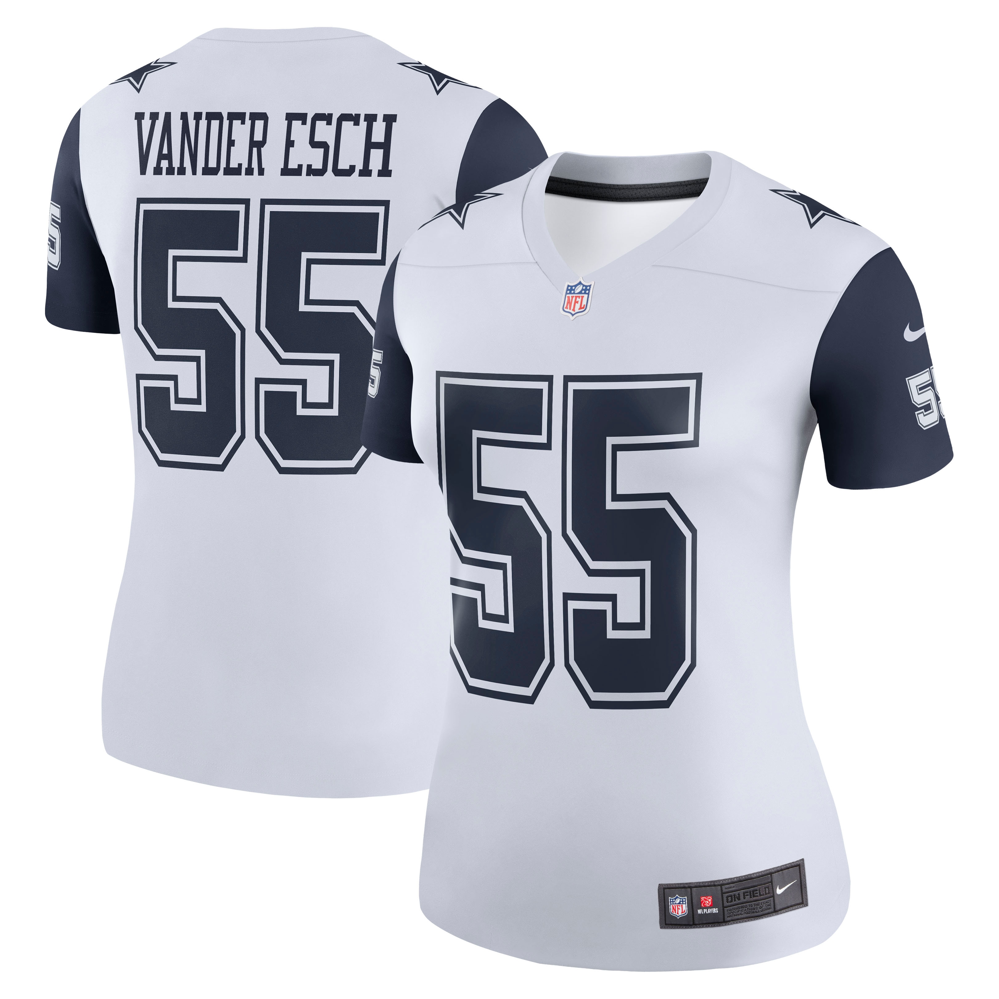 Women's Dallas Cowboys Leighton Vander Esch White Legend Player Performance Top JS6259 Saliibo