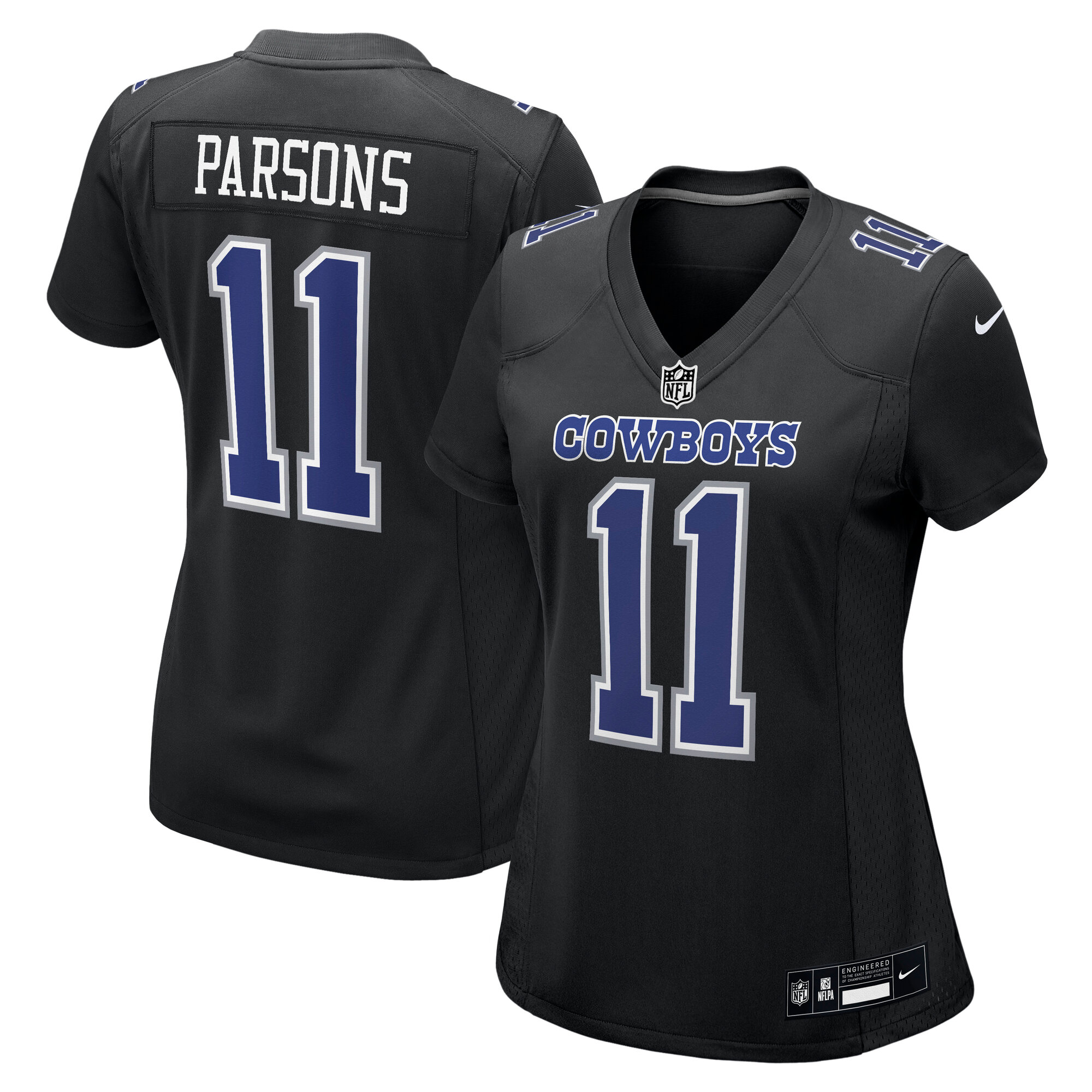 Women's Dallas Cowboys Micah Parsons Carbon Black Fashion Game Jersey JS2690 Saliibo
