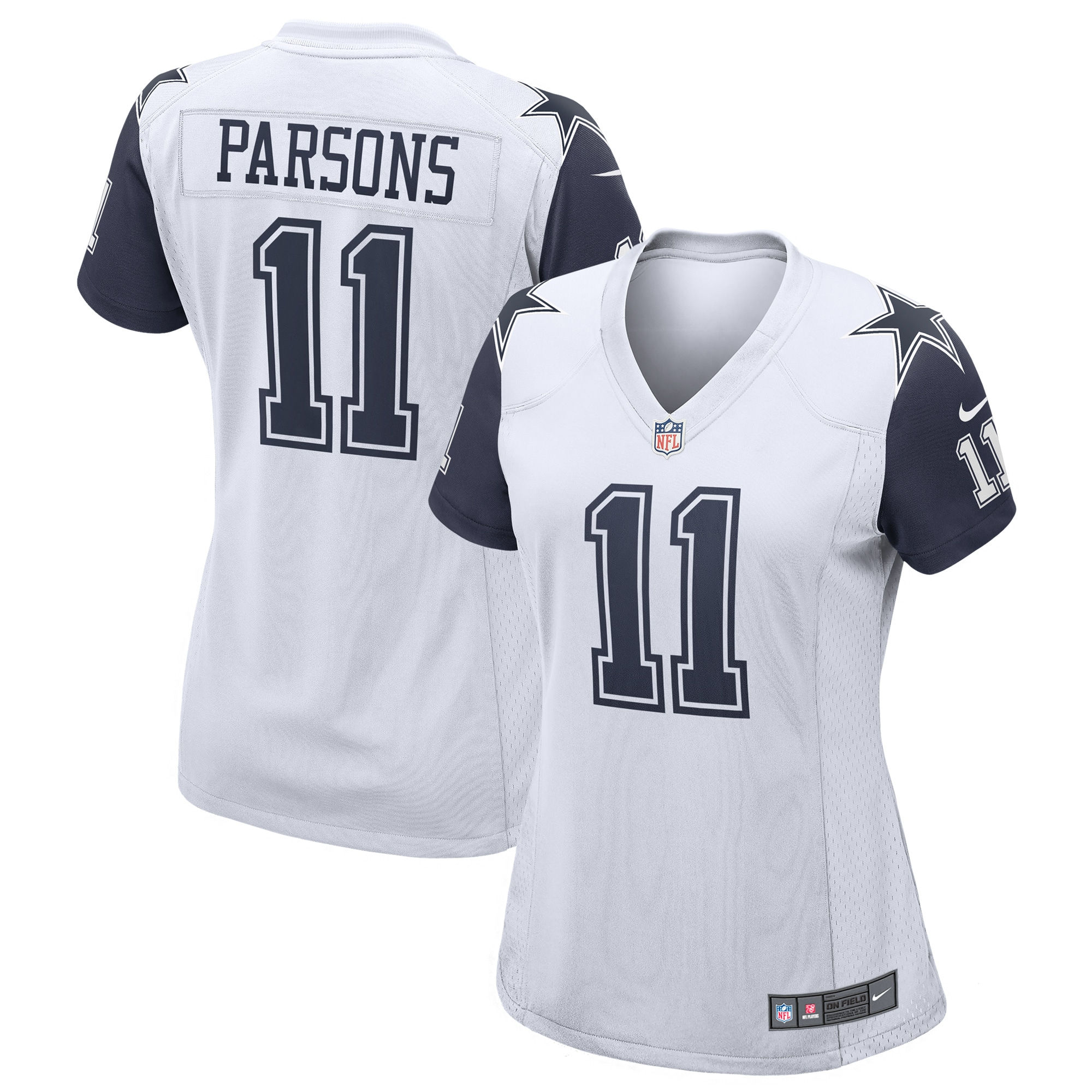 Women's Dallas Cowboys Micah Parsons White Alternate Game Jersey JS4048 Saliibo