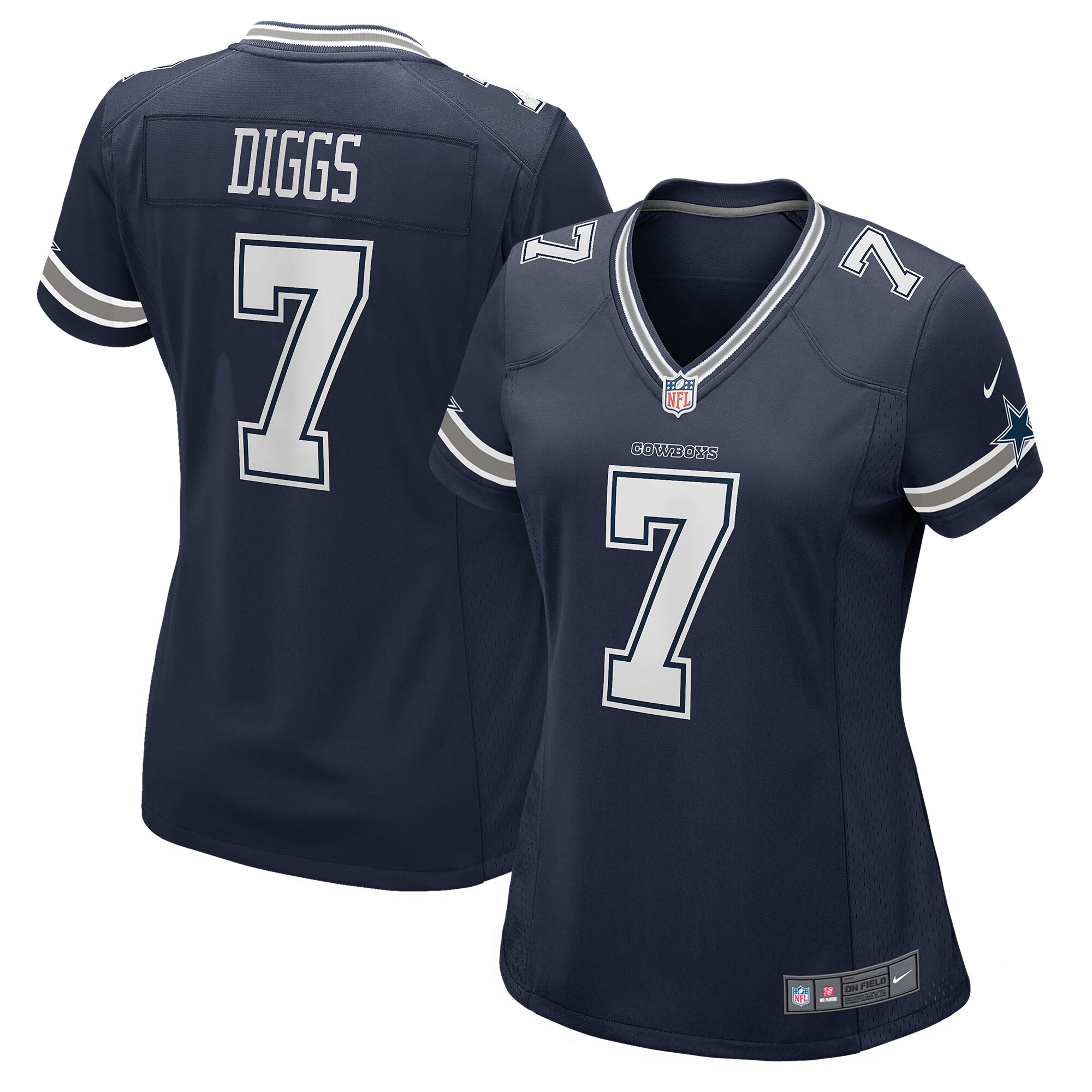 Women's Dallas Cowboys Trevon Diggs Navy Game Jersey JS9987 Saliibo