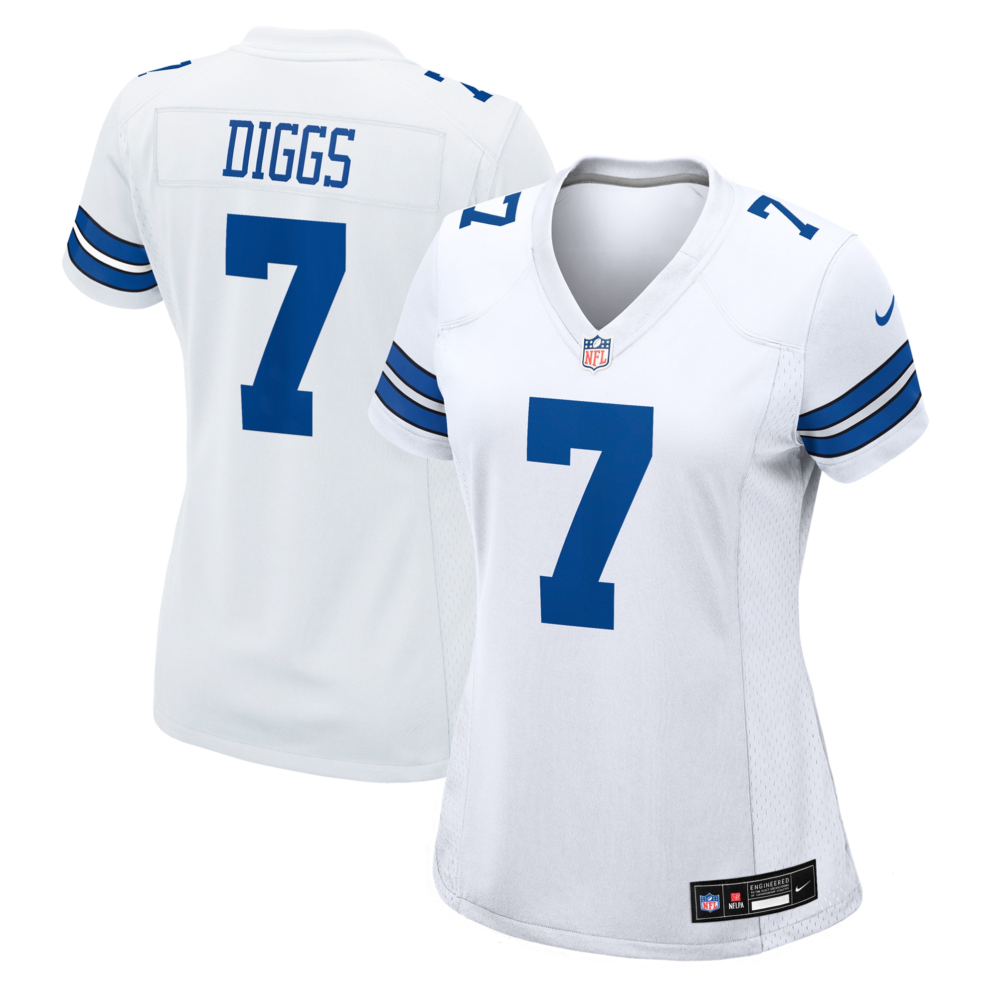 Women's Dallas Cowboys Trevon Diggs White Game Jersey JS7704 Saliibo