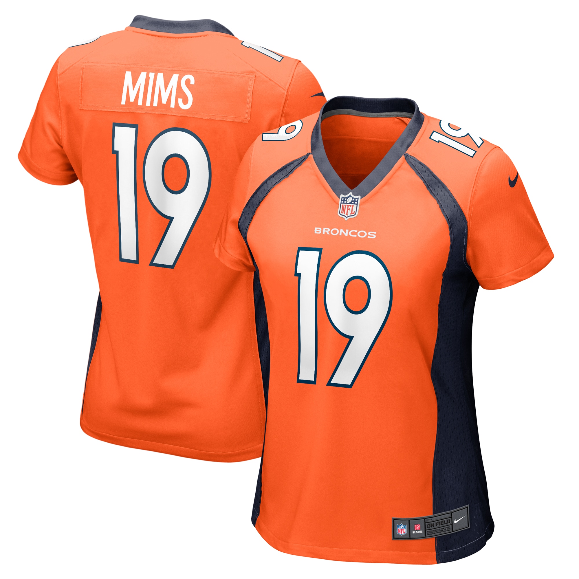 Women's Denver Broncos Marvin Mims Jr Orange Team Game Jersey JS5215 Saliibo
