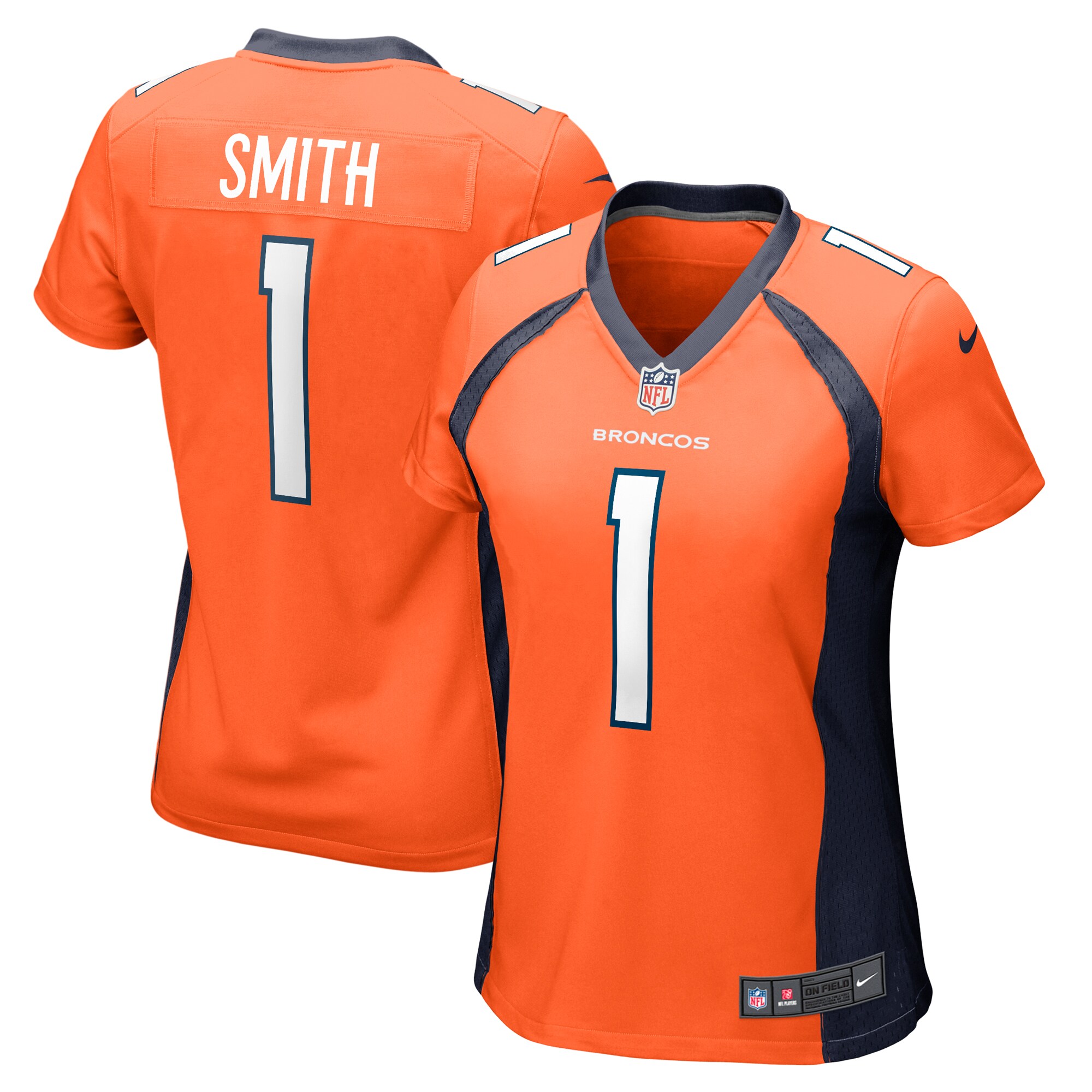 Women's Denver Broncos Tremon Smith Orange Game Jersey JS8680 Saliibo