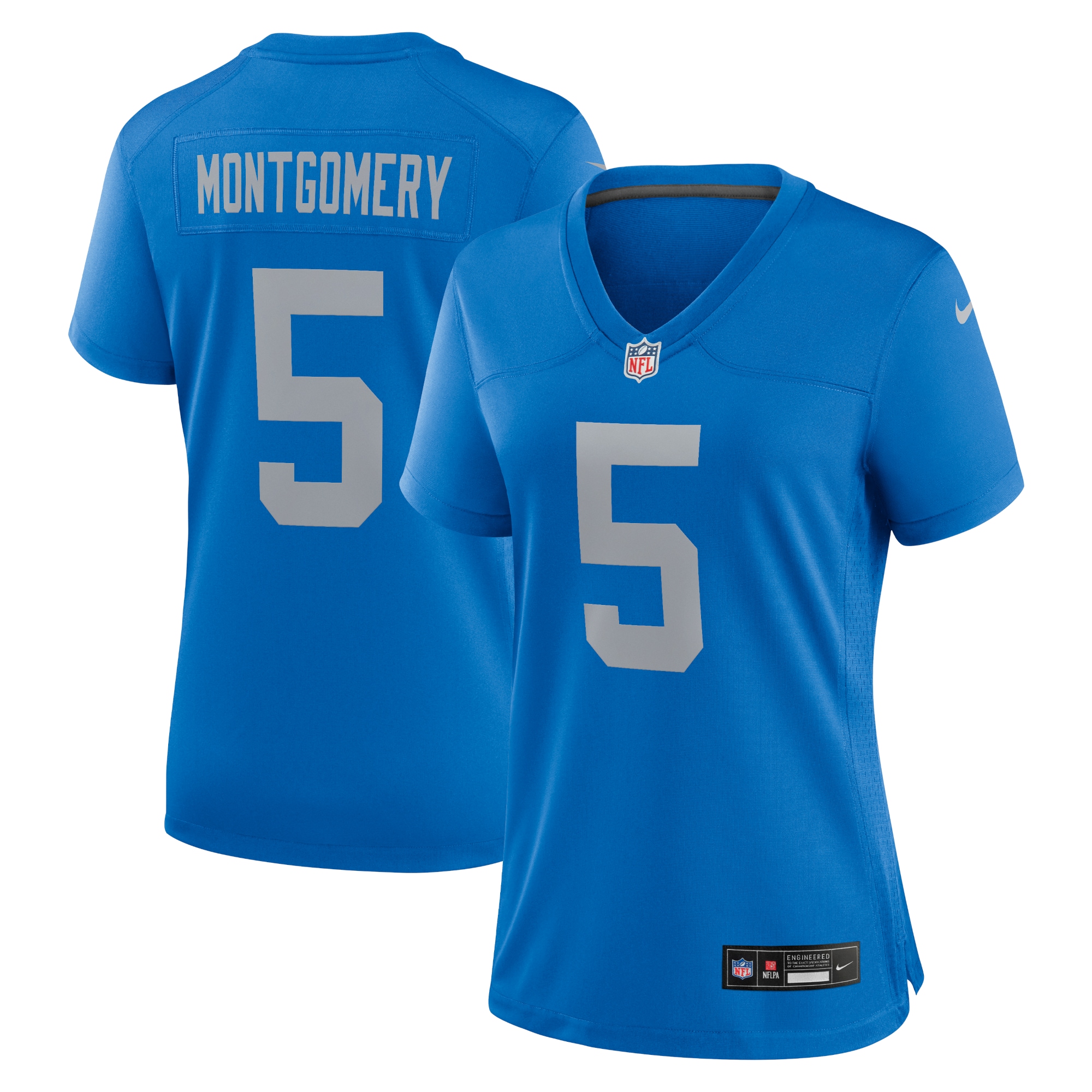 Women's Detroit Lions David Montgomery Blue Alternate Game Jersey JS8239 Saliibo
