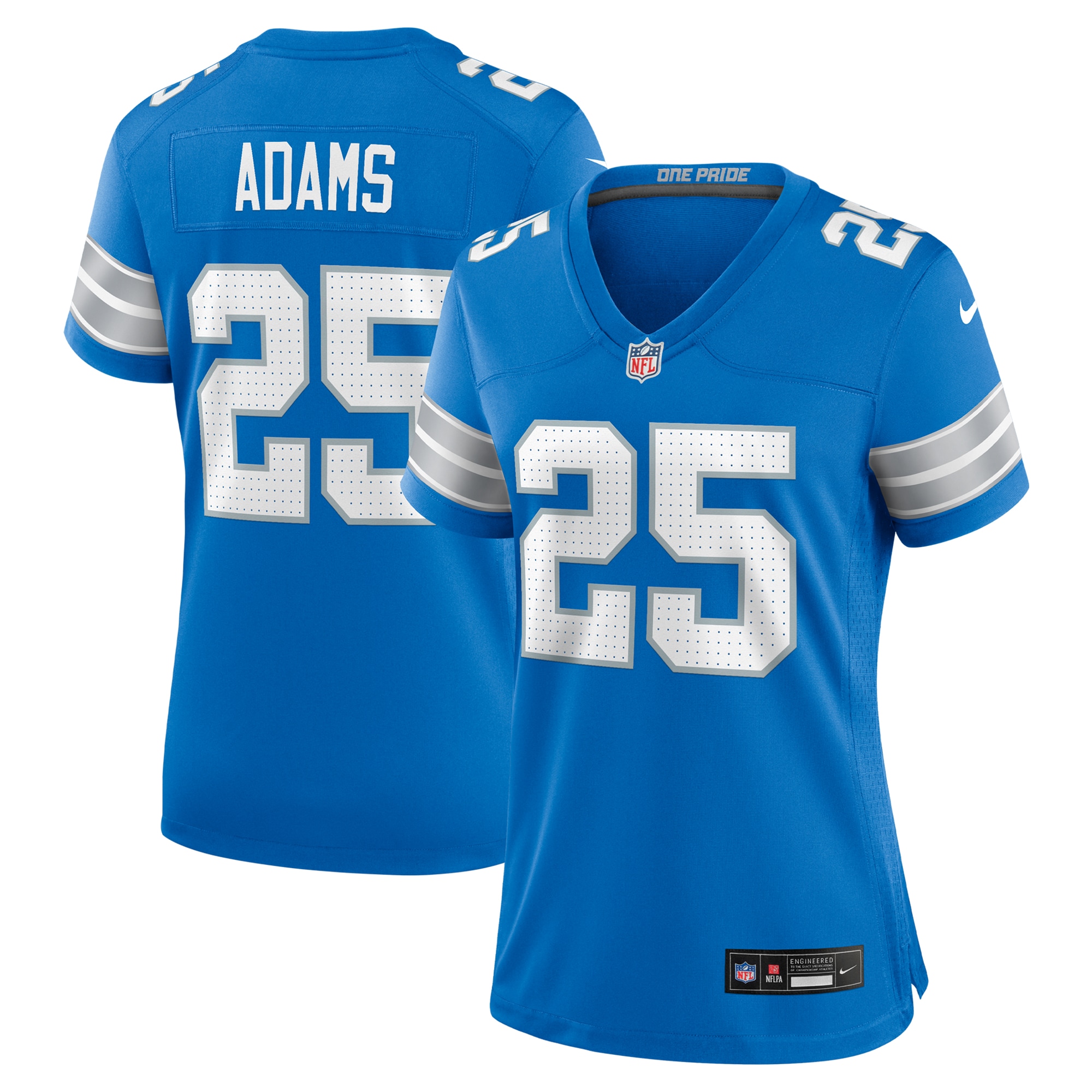 Women's Detroit Lions Jamal Adams Blue Team Game Jersey JS4305 Saliibo