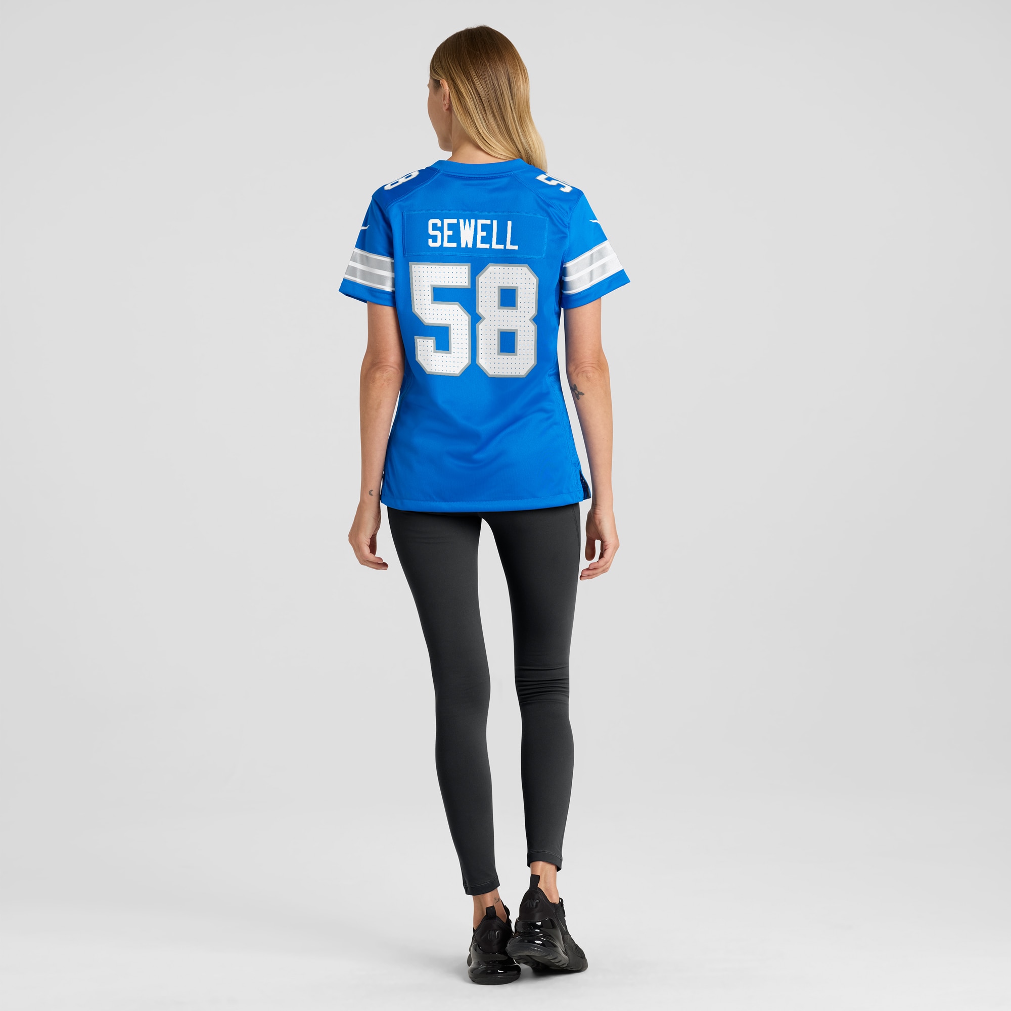 Women's Detroit Lions Penei Sewell Blue Game Jersey JS3874 Saliibo - Image 5