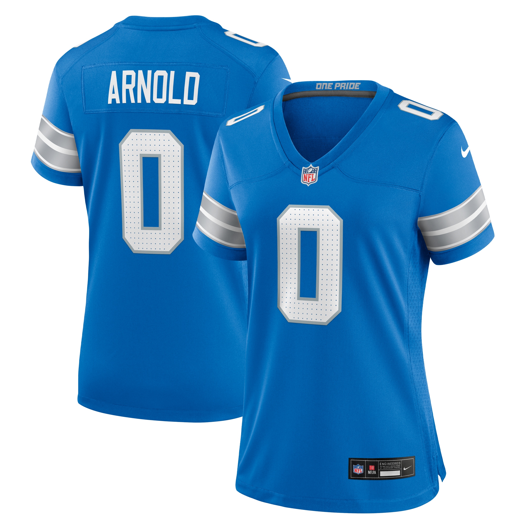 Women's Detroit Lions Terrion Arnold Blue Team Game Jersey JS2754 Saliibo
