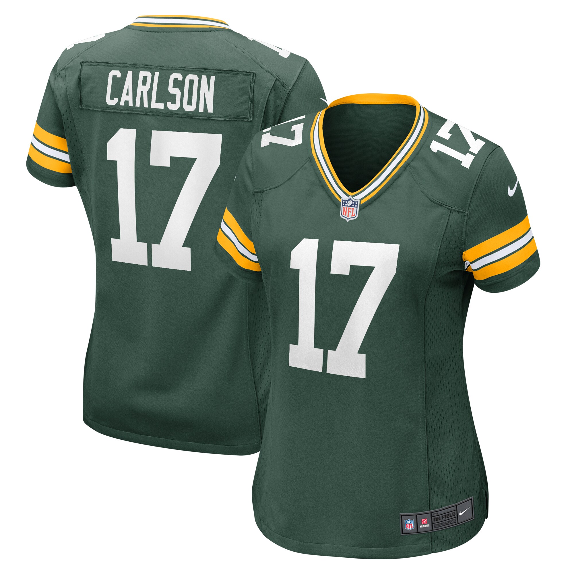 Women's Green Bay Packers Anders Carlson Green Game Jersey JS2457 Saliibo