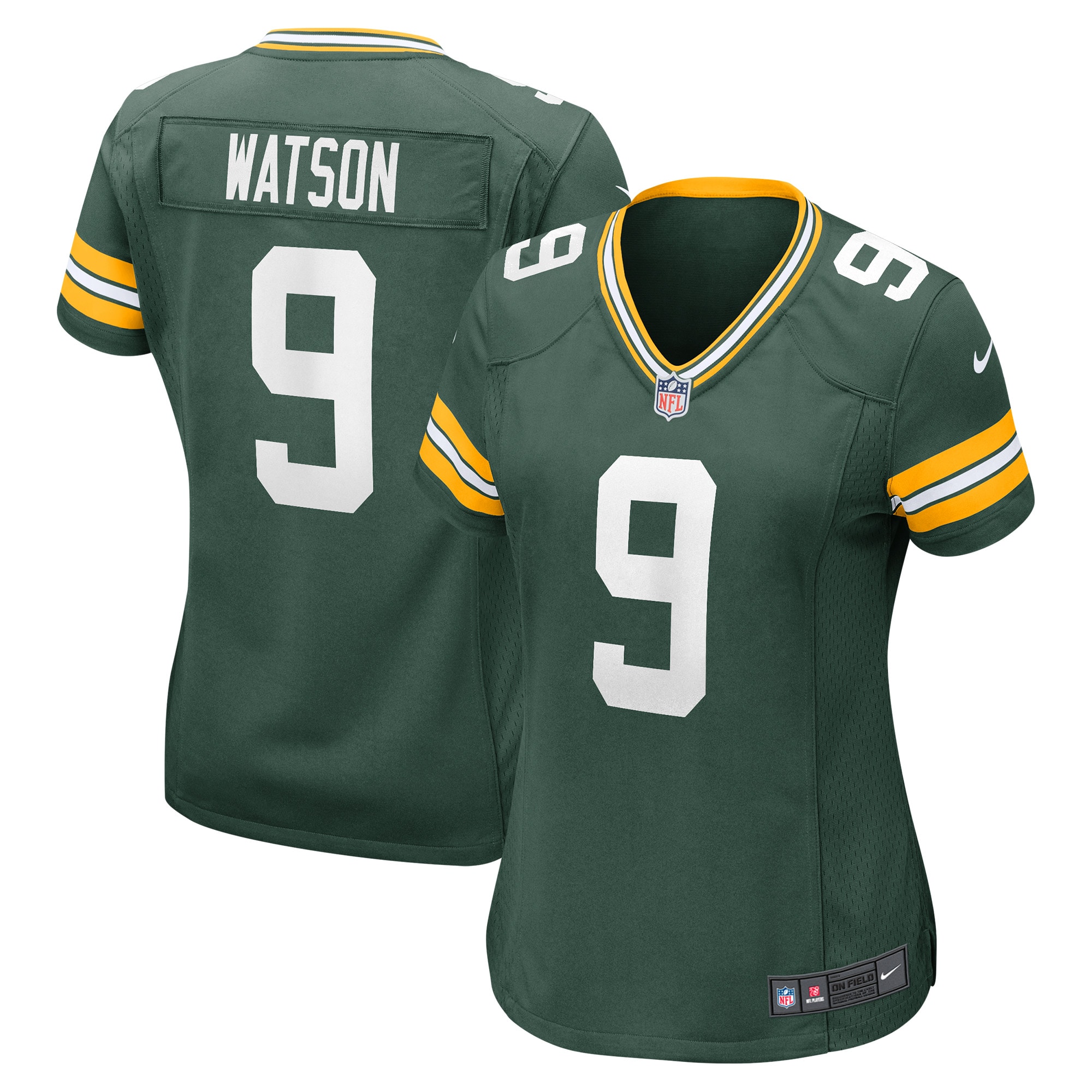 Women's Green Bay Packers Christian Watson Green Player Game Jersey JS5825 Saliibo