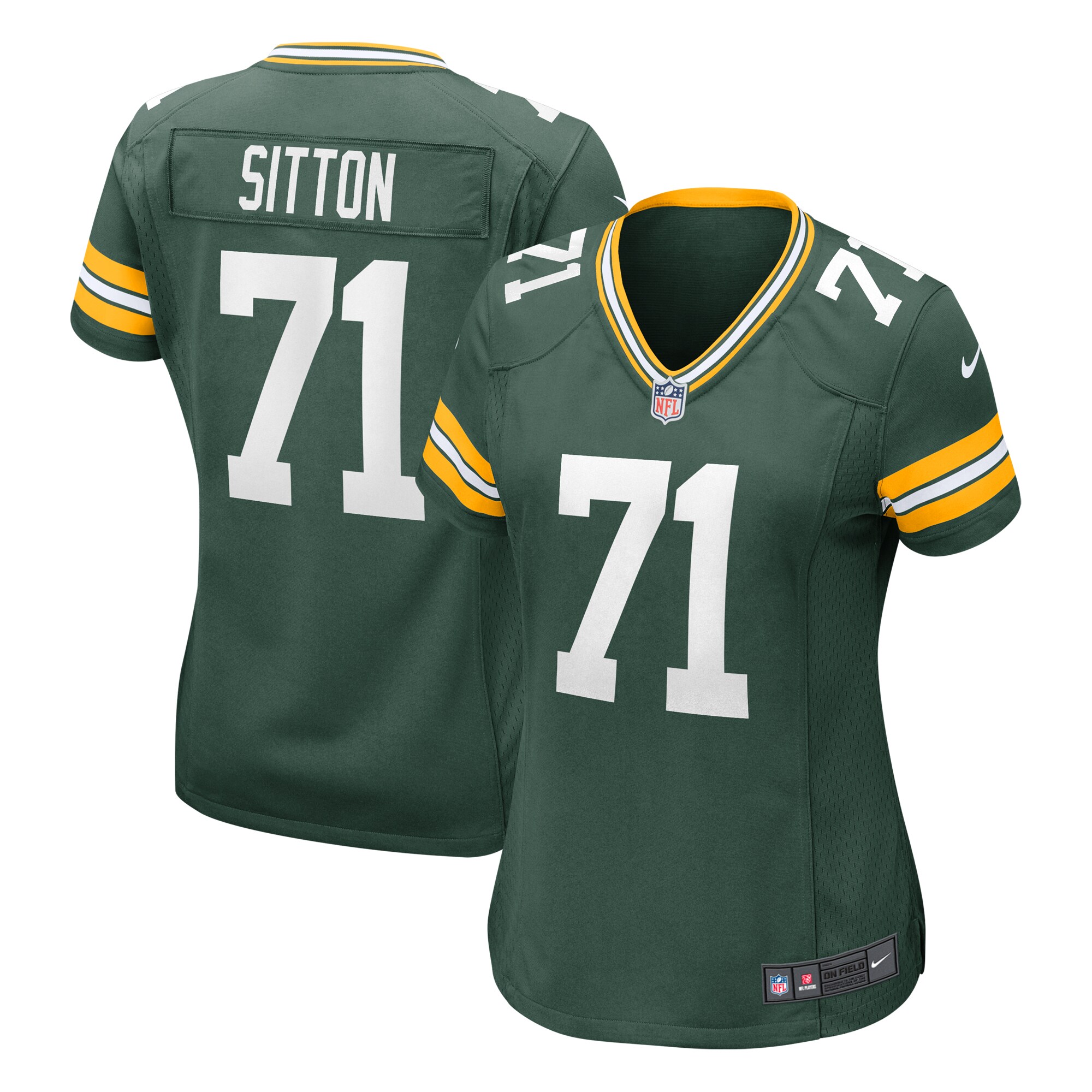 Women's Green Bay Packers Josh Sitton Green Retired Game Jersey JS8711 Saliibo