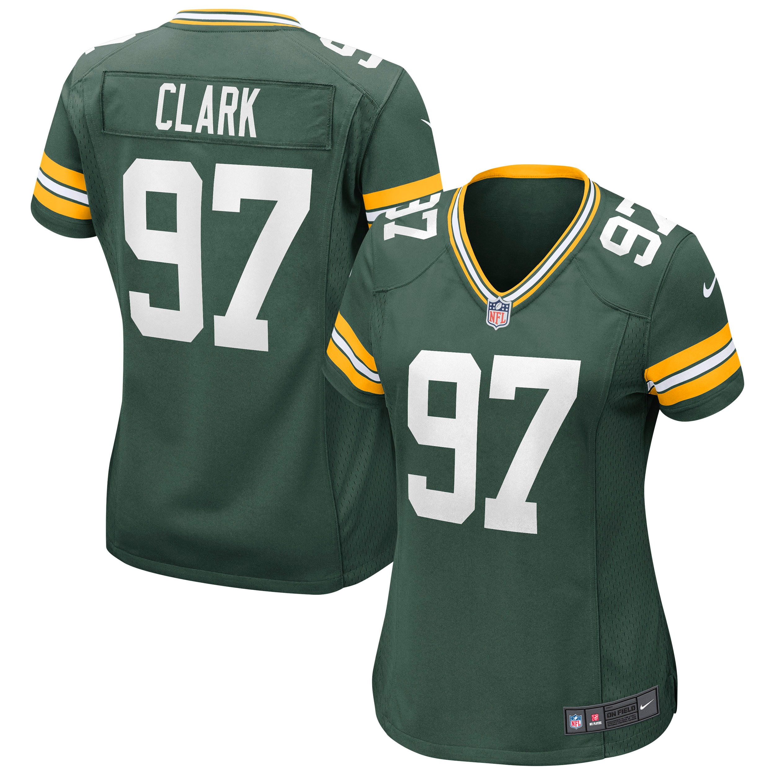 Women's Green Bay Packers Kenny Clark Green Game Jersey JS8262 Saliibo