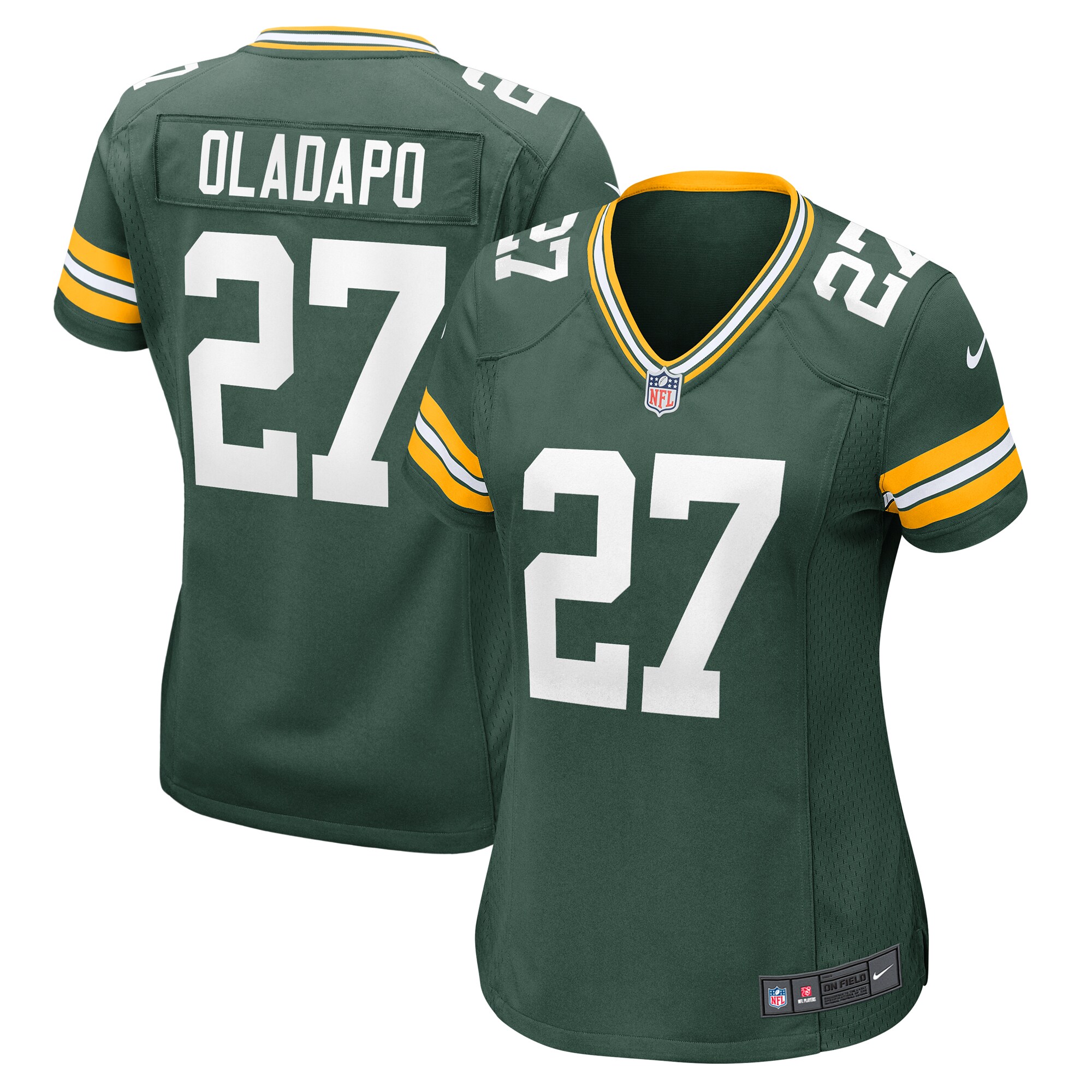 Women's Green Bay Packers Kitan Oladapo Green Game Jersey JS2258 Saliibo