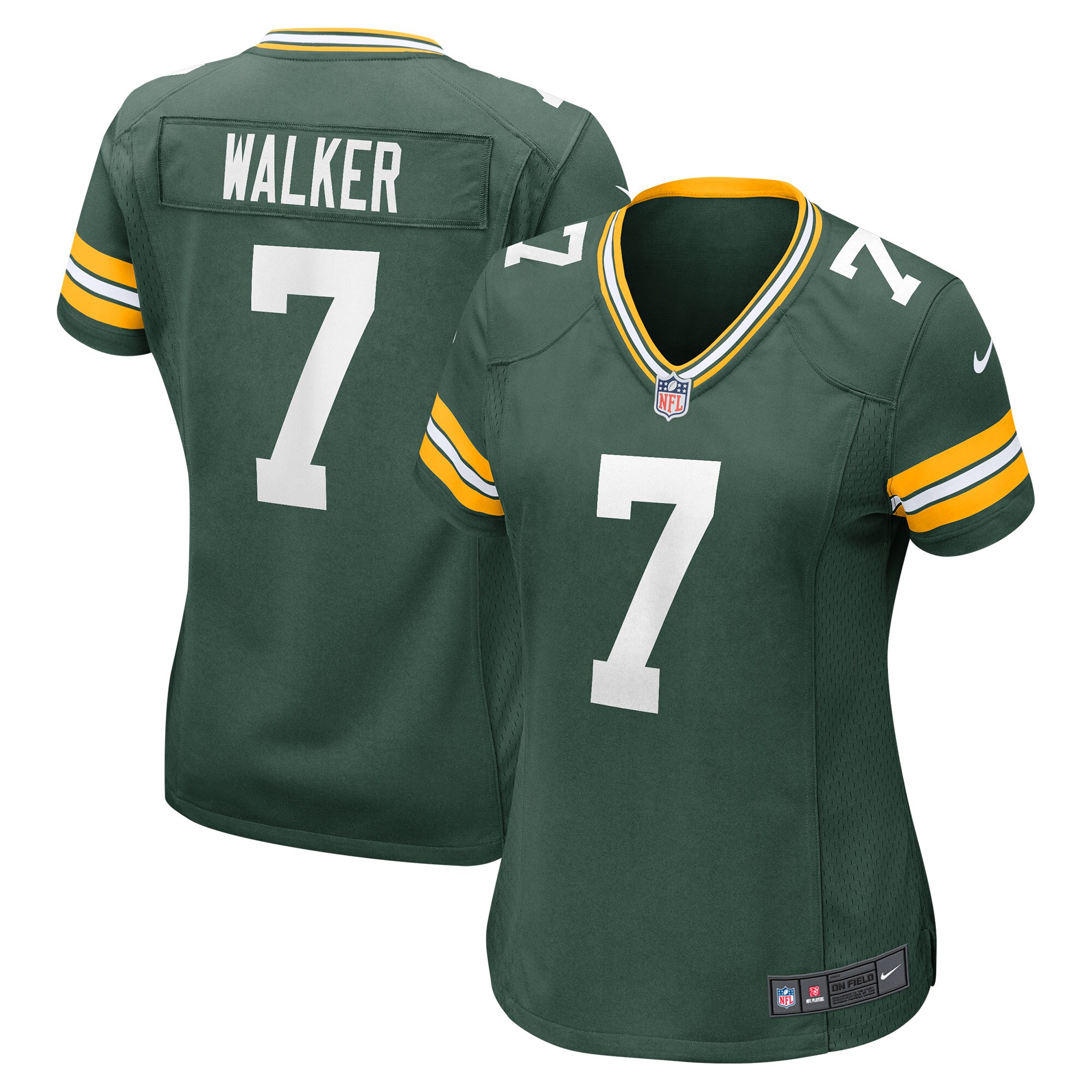 Women's Green Bay Packers Quay Walker Green Player Game Jersey JS2791 Saliibo