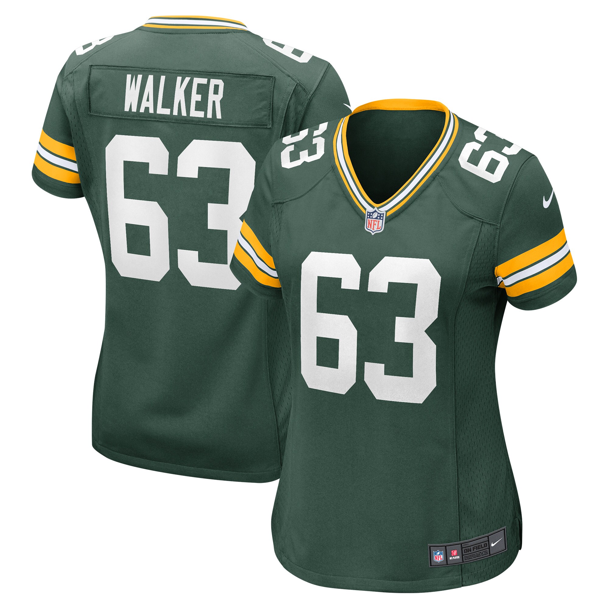 Women's Green Bay Packers Rasheed Walker Green Player Game Jersey JS6856 Saliibo
