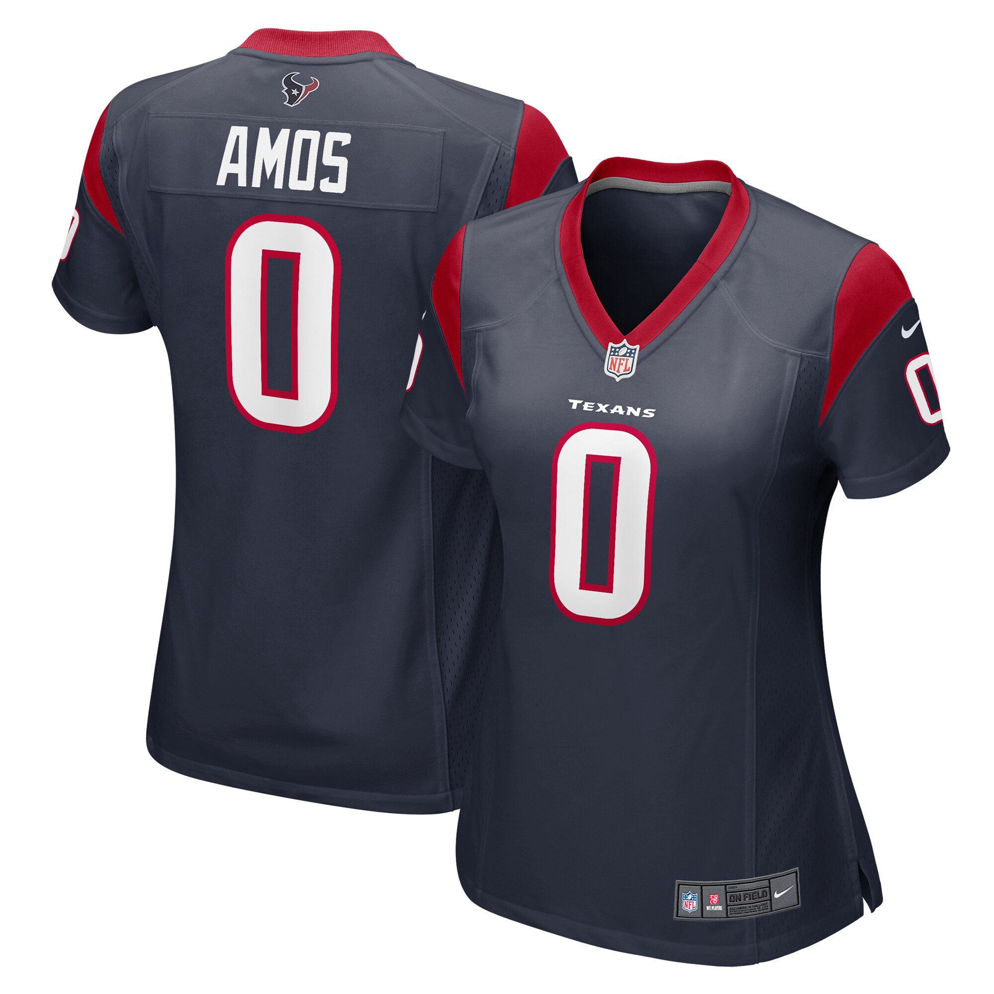 Women's Houston Texans Adrian Amos Navy Game Jersey JS3859 Saliibo