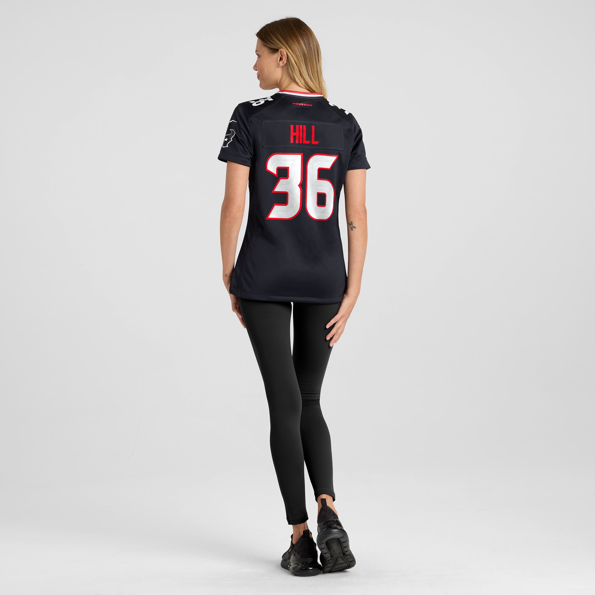 Women's Houston Texans Brandon Hill Navy Team Game Jersey JS4209 Saliibo - Image 5
