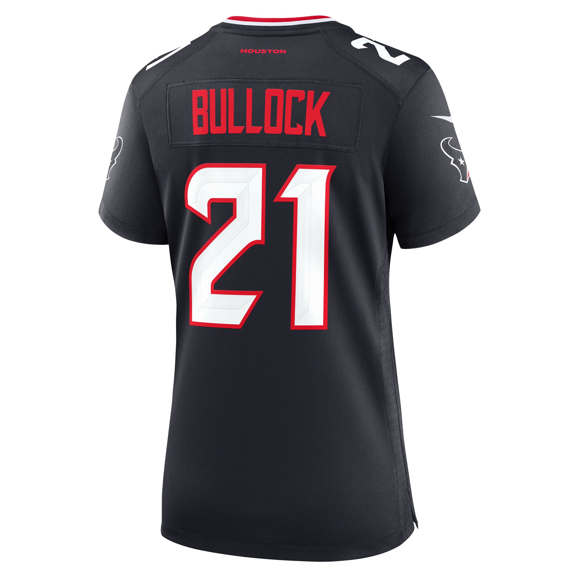 Women's Houston Texans Calen Bullock Navy Team Game Jersey JS3878 Saliibo - Image 3