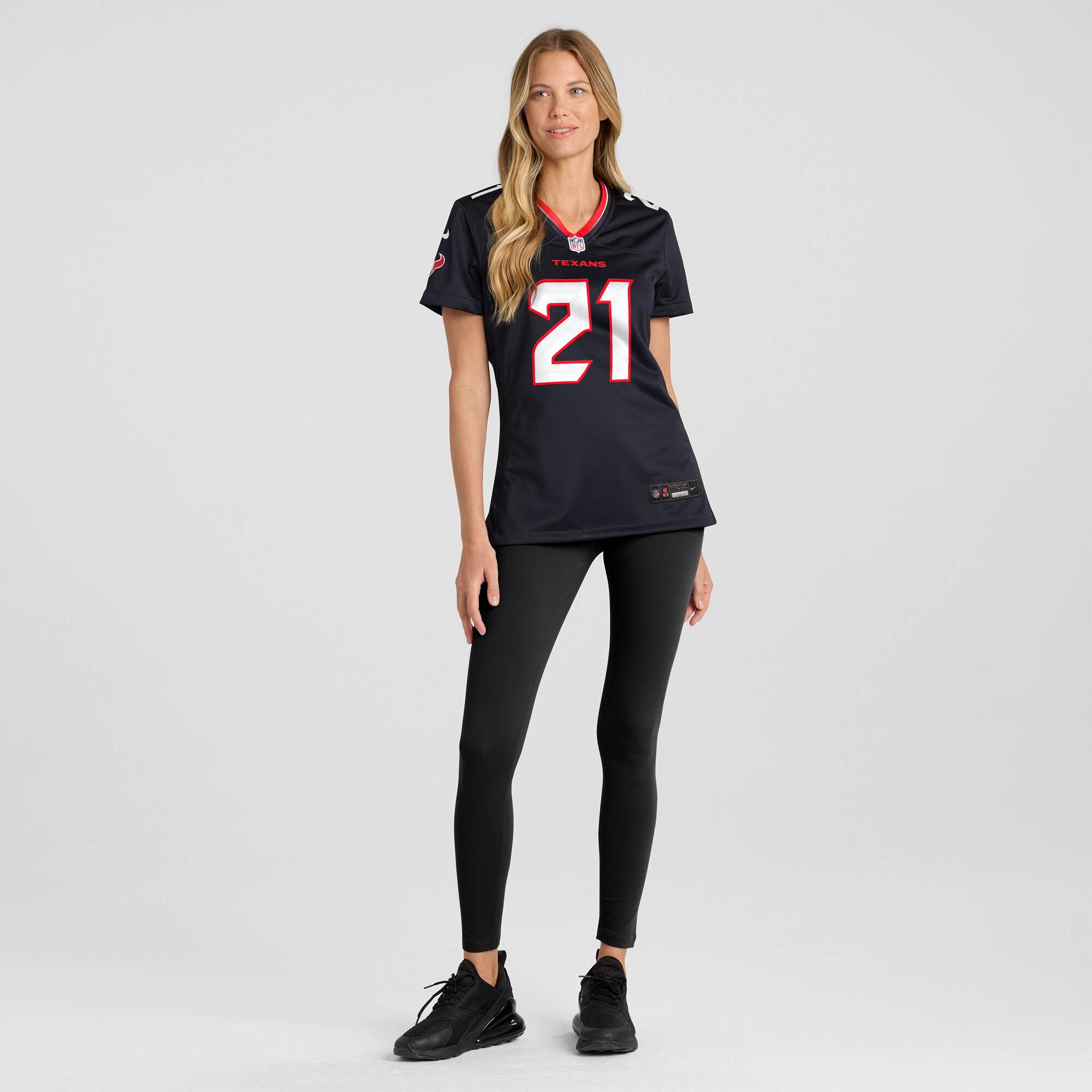Women's Houston Texans Calen Bullock Navy Team Game Jersey JS3878 Saliibo - Image 4